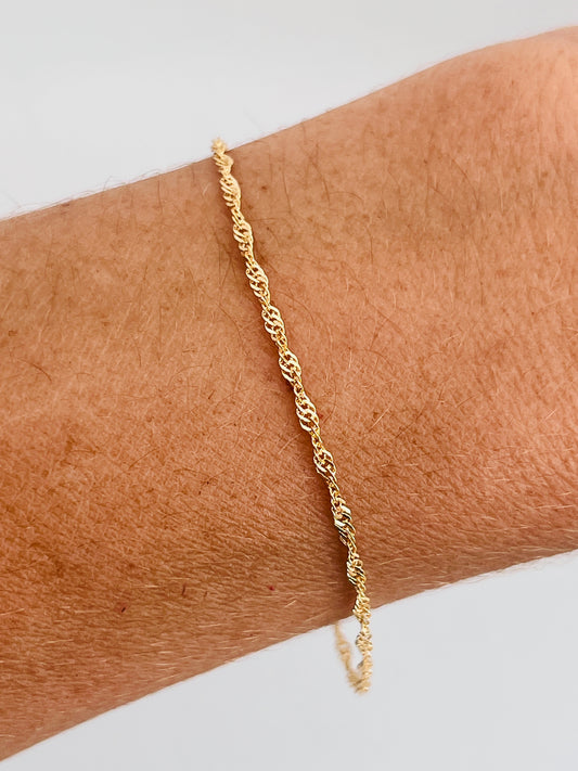 Gold Filled Singapore Bracelet