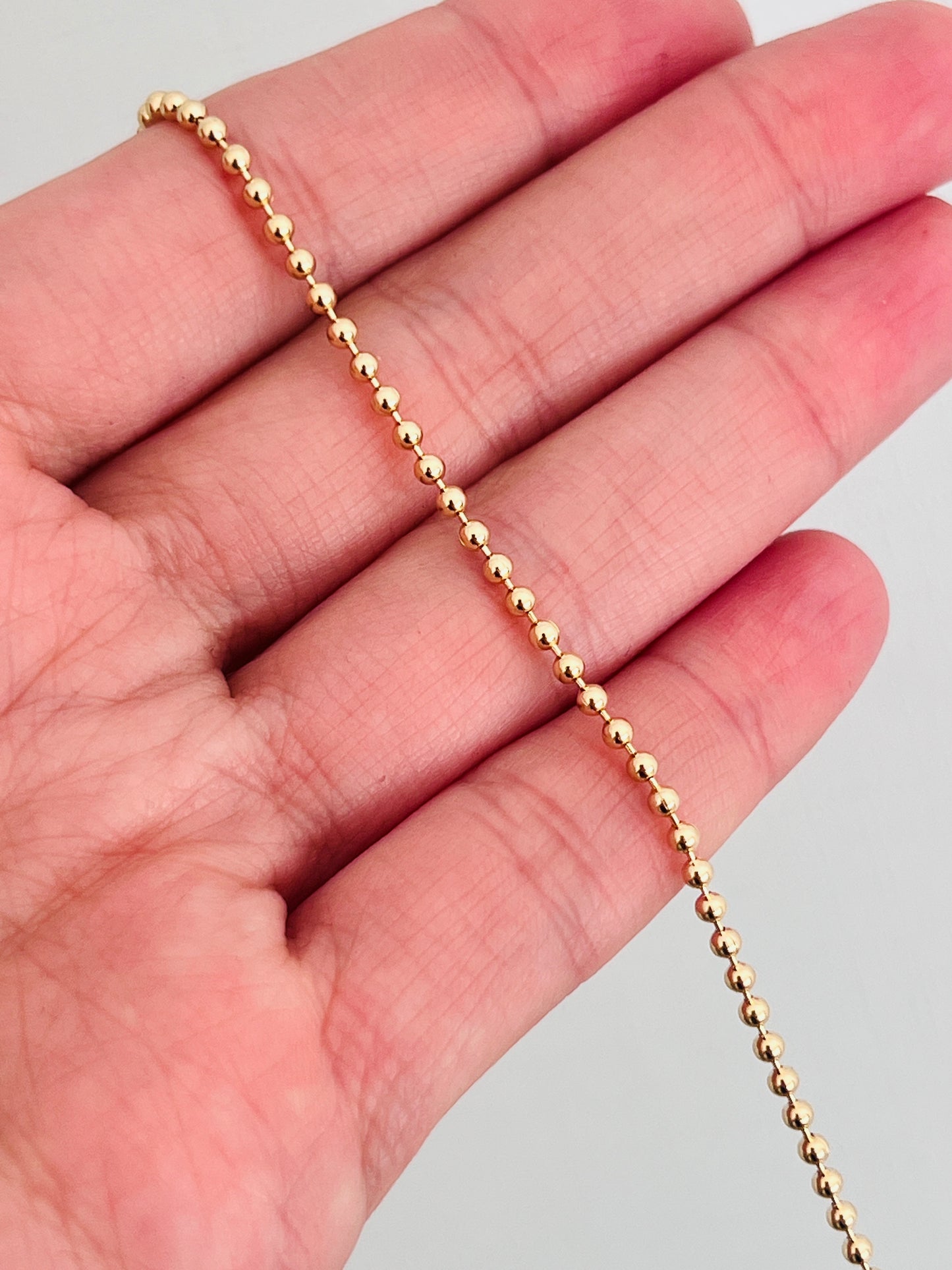 Gold Filled 1mm Ball Bracelet