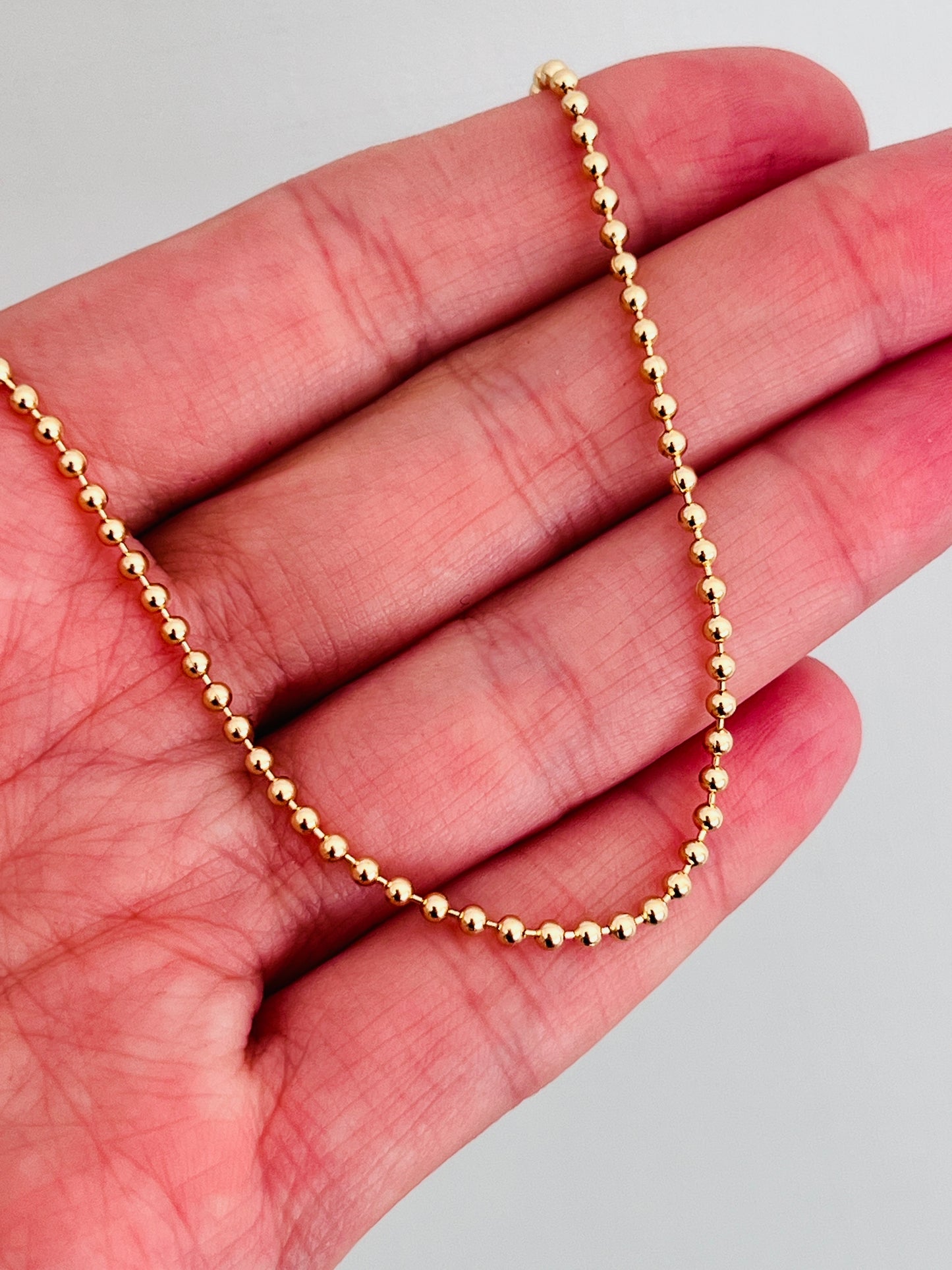 Gold Filled 1mm Ball Bracelet