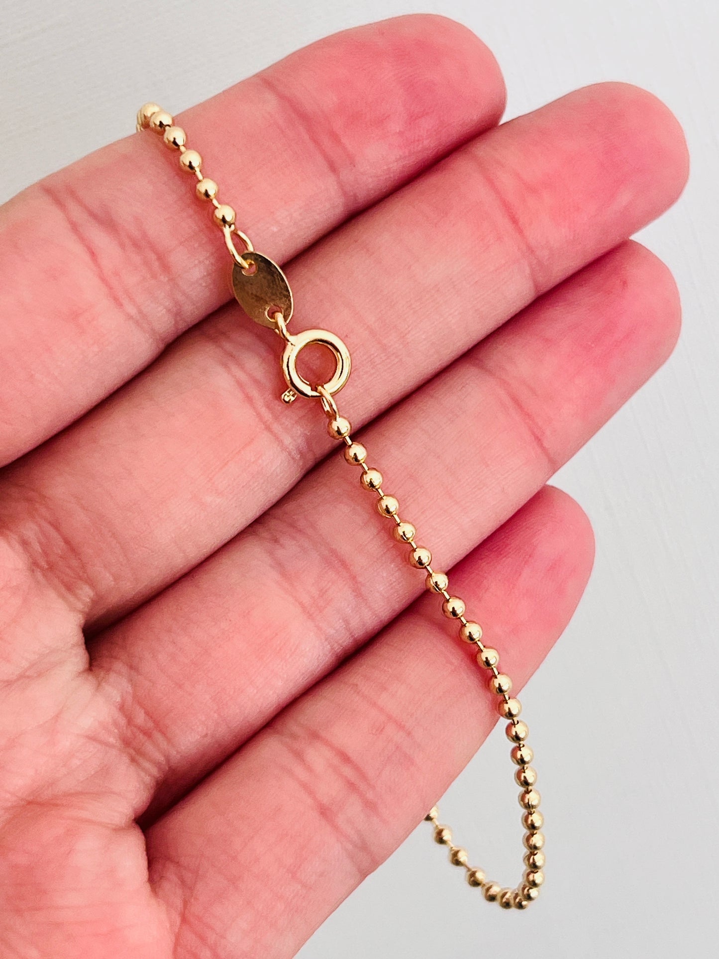 Gold Filled 1mm Ball Bracelet