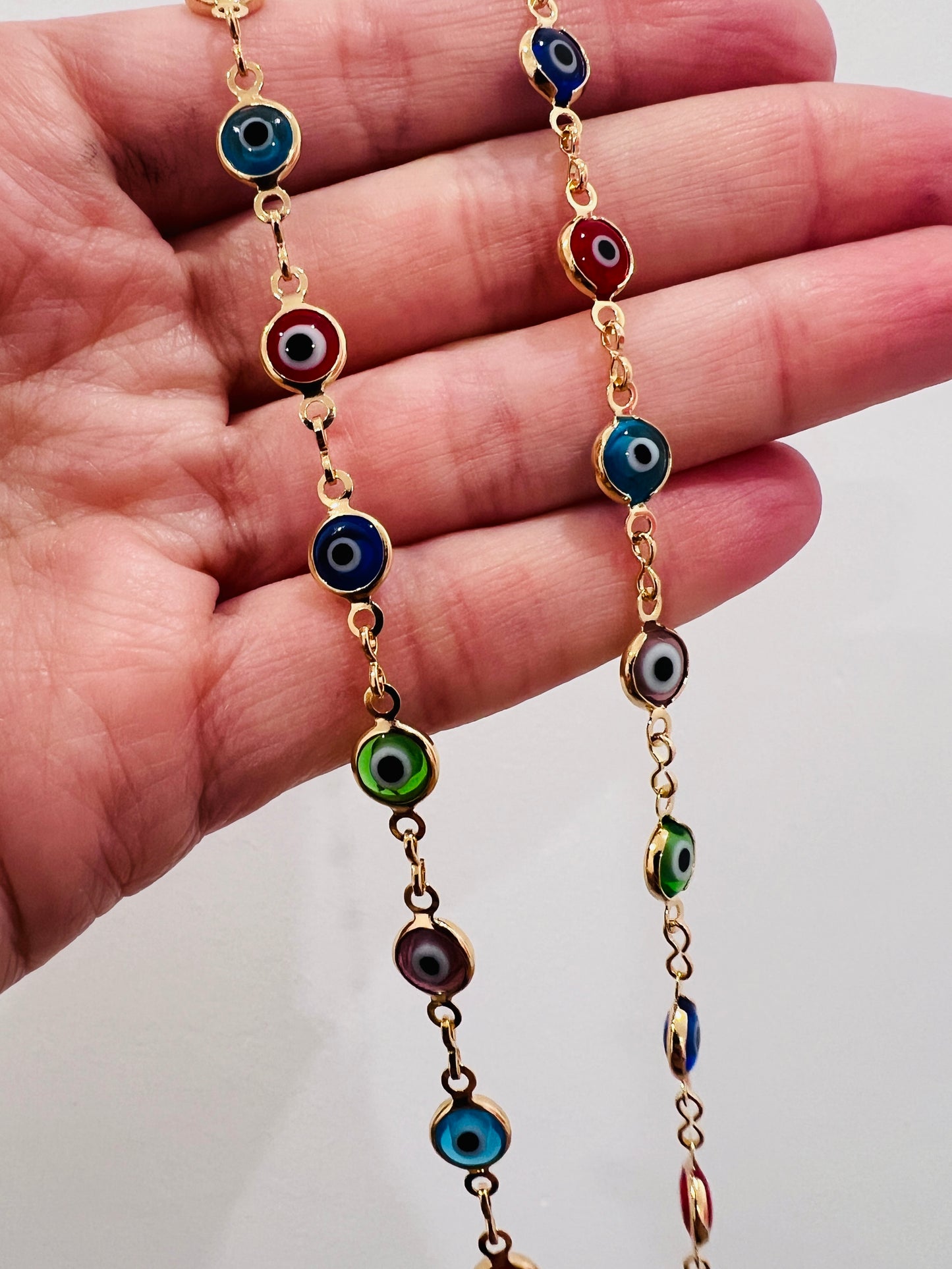 Gold Filled Evil Eye Necklace