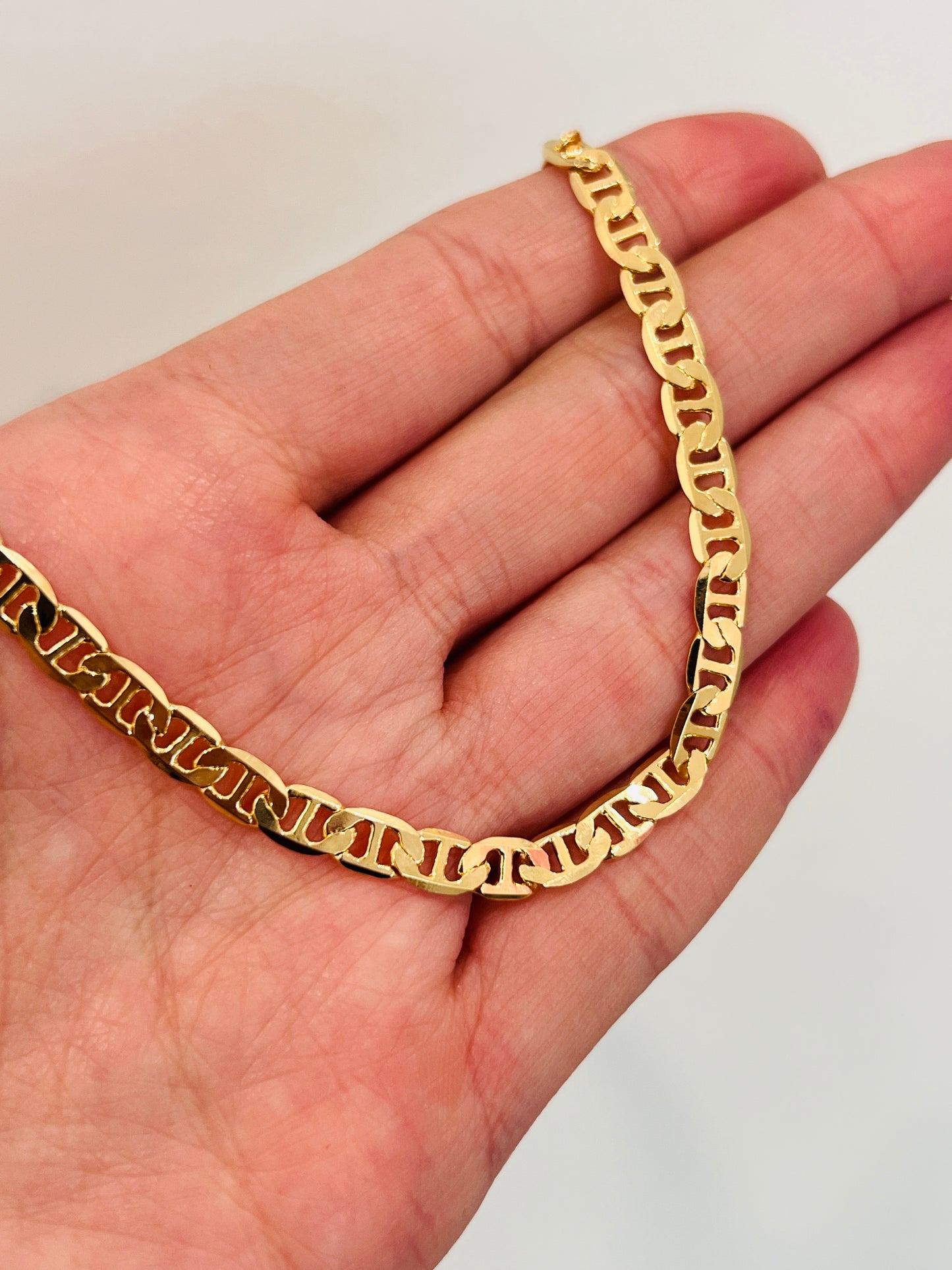 Gold Filled 4.5mm Mariner Link Bracelet