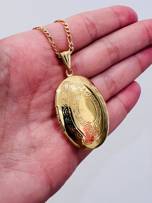 Gold Filled Locket Necklace