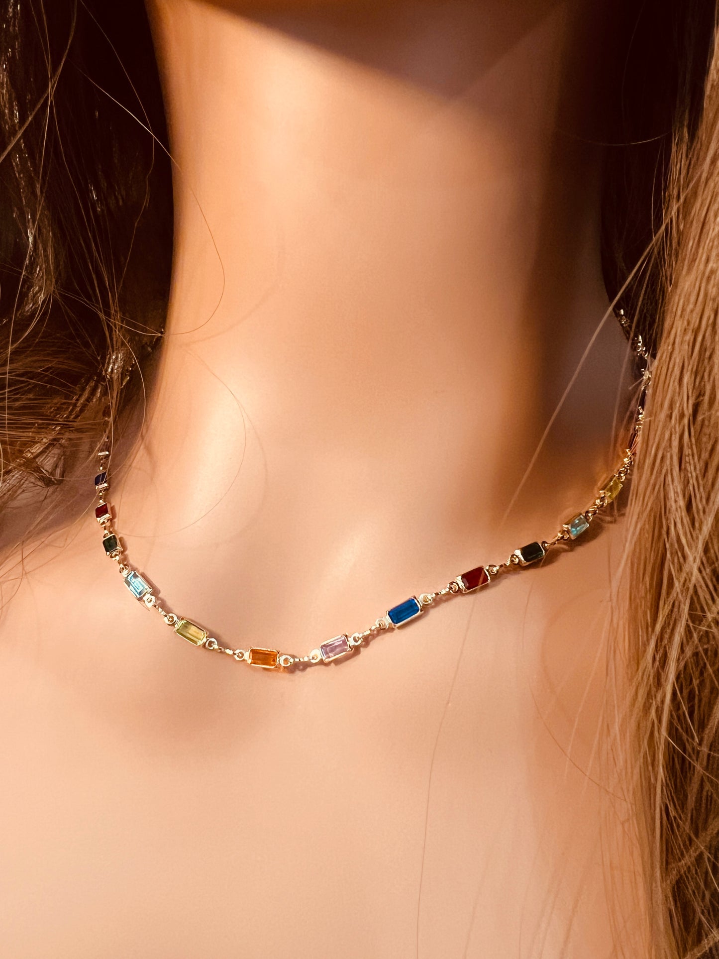 Gold Filled Gemstone Necklace