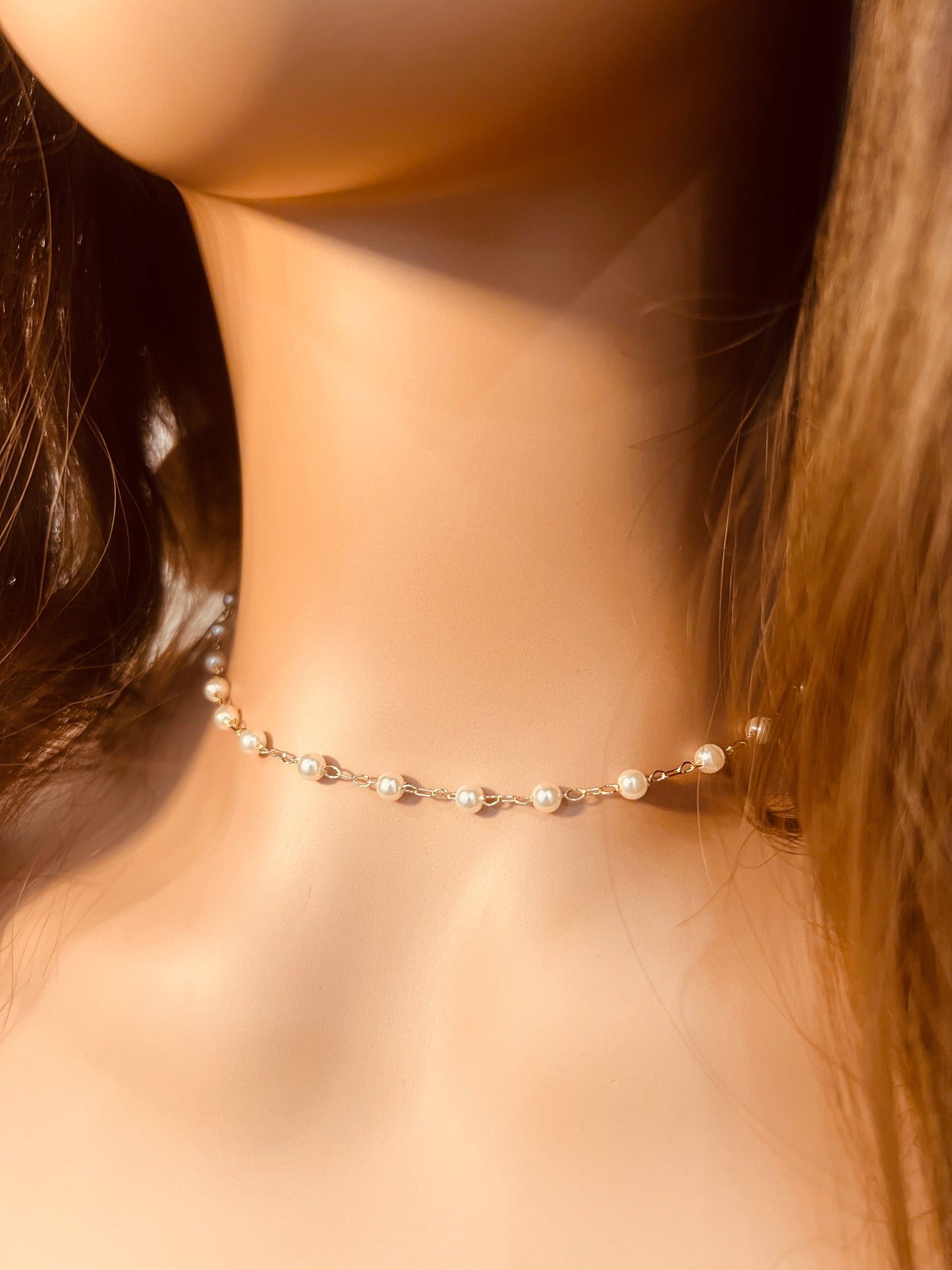 Gold Filled Pearl Necklace