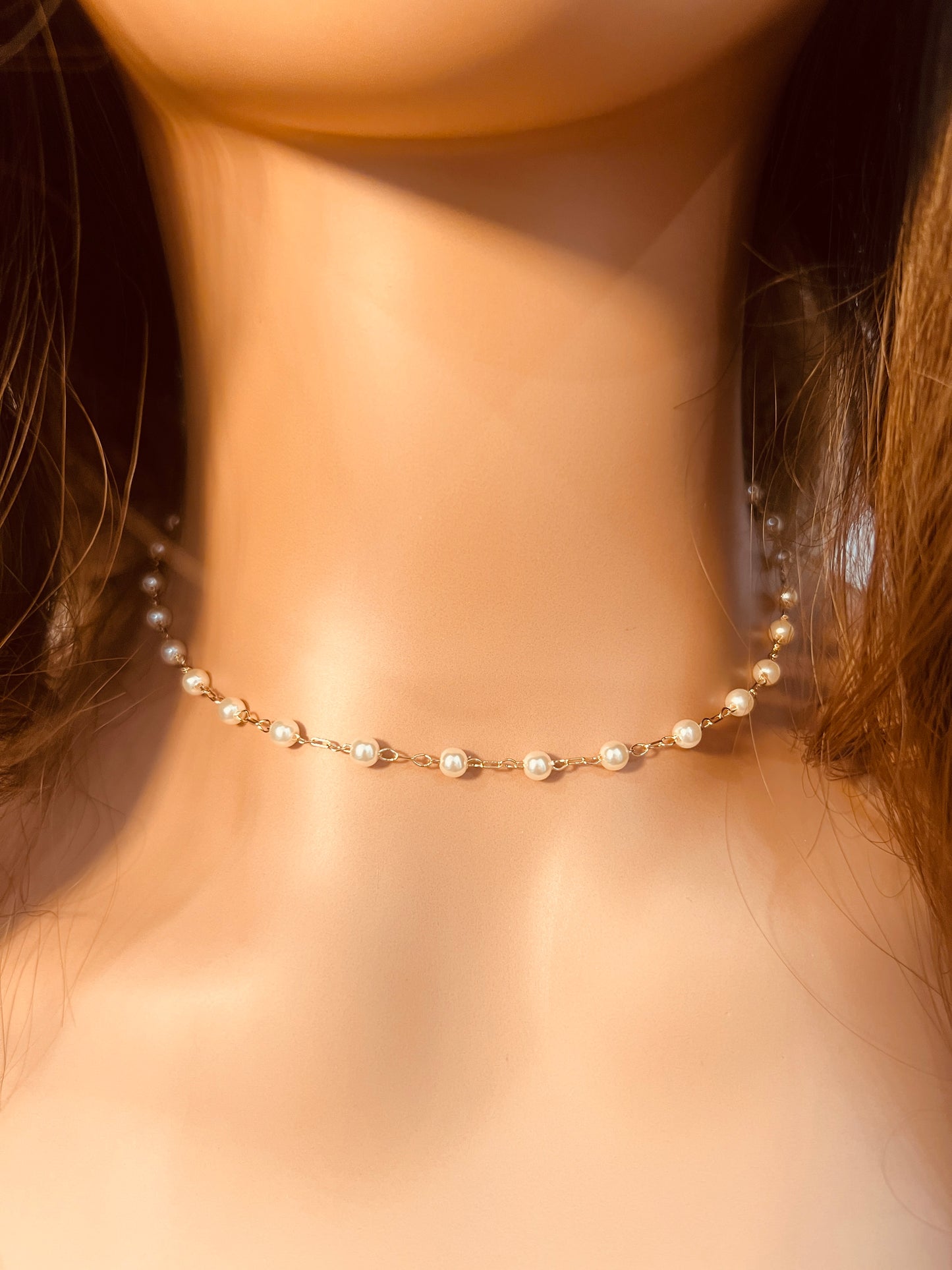 Gold Filled Pearl Necklace