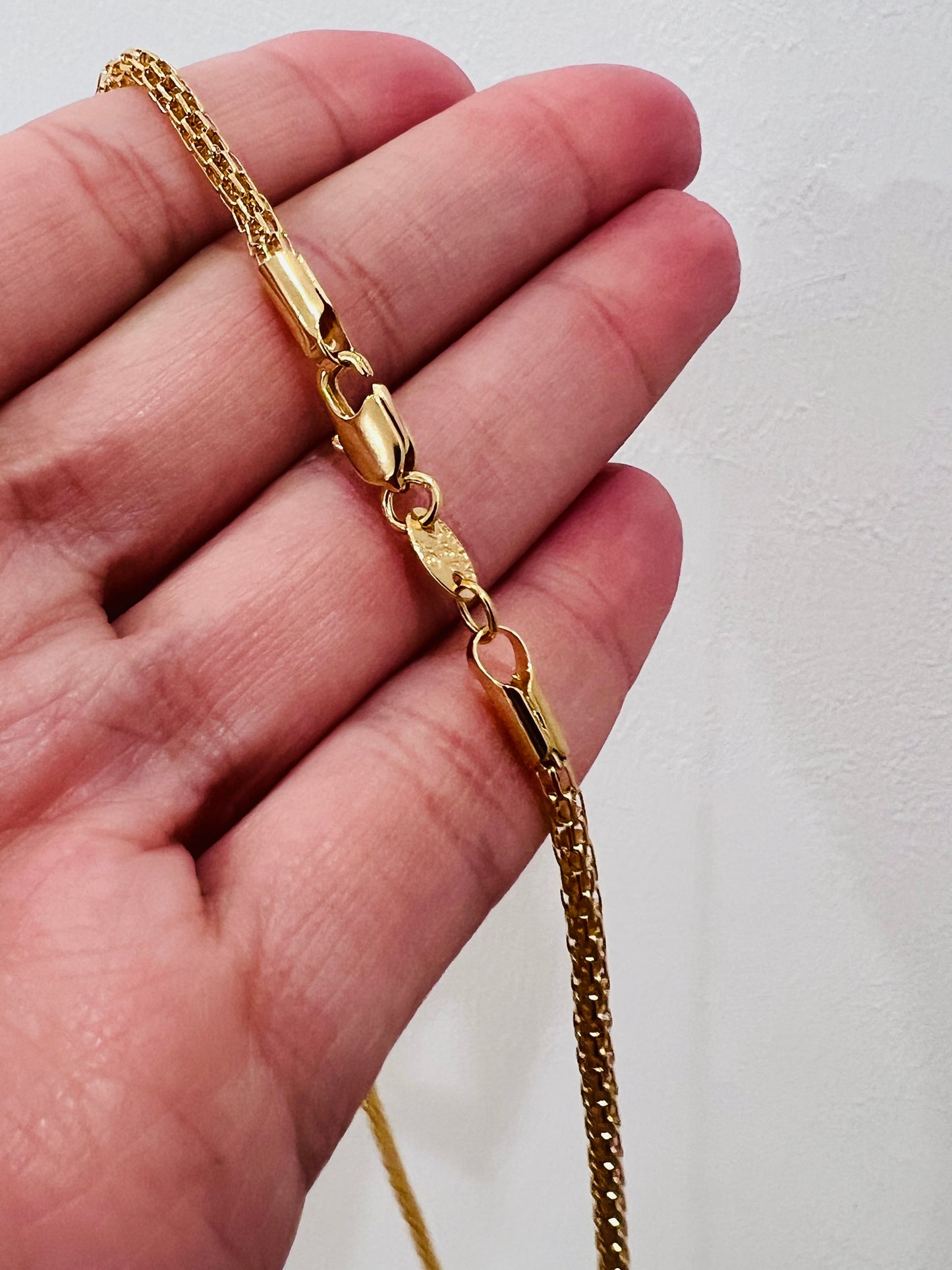 Gold Filled 2mm Mesh Necklace