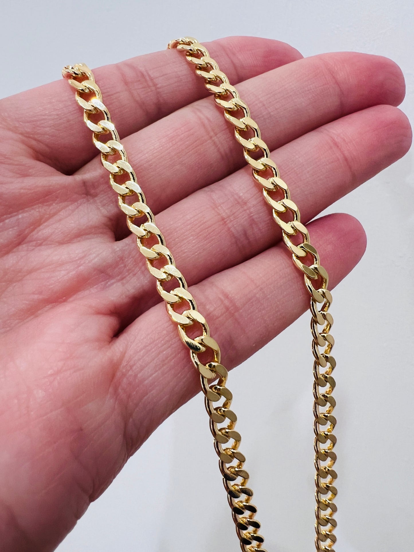 Gold Filled 4mm Curb Necklace