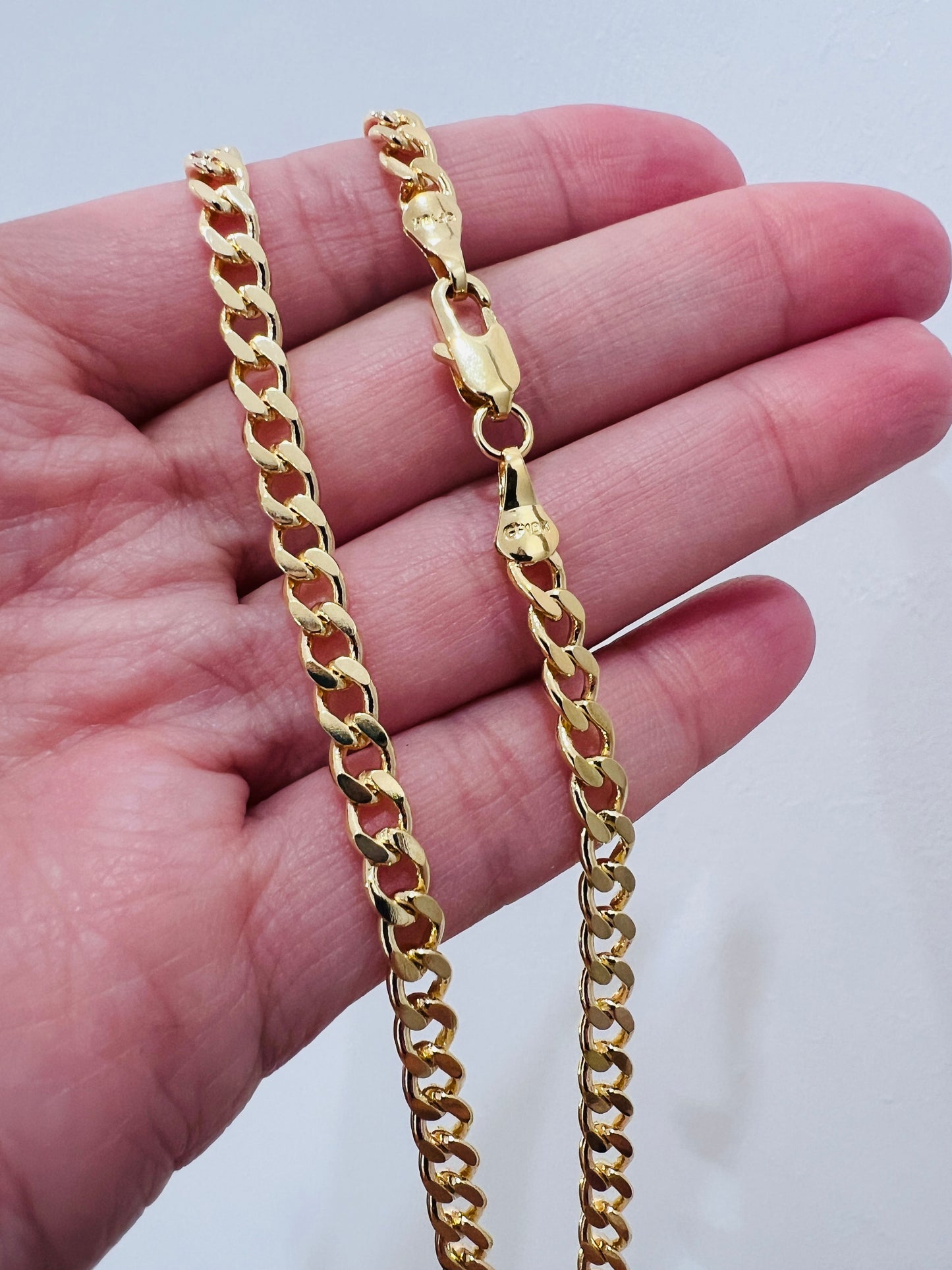 Gold Filled 4mm Curb Necklace