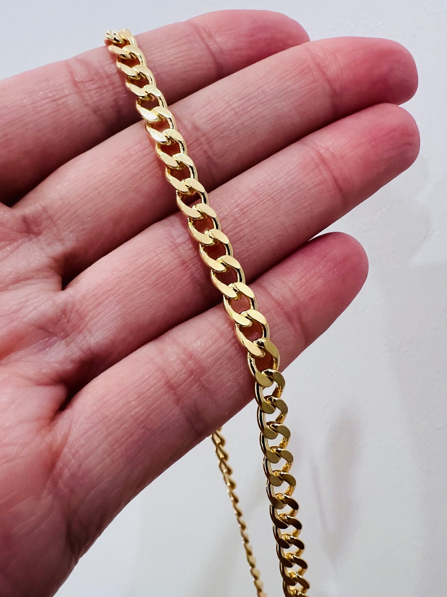 Gold Filled 4mm Curb Necklace