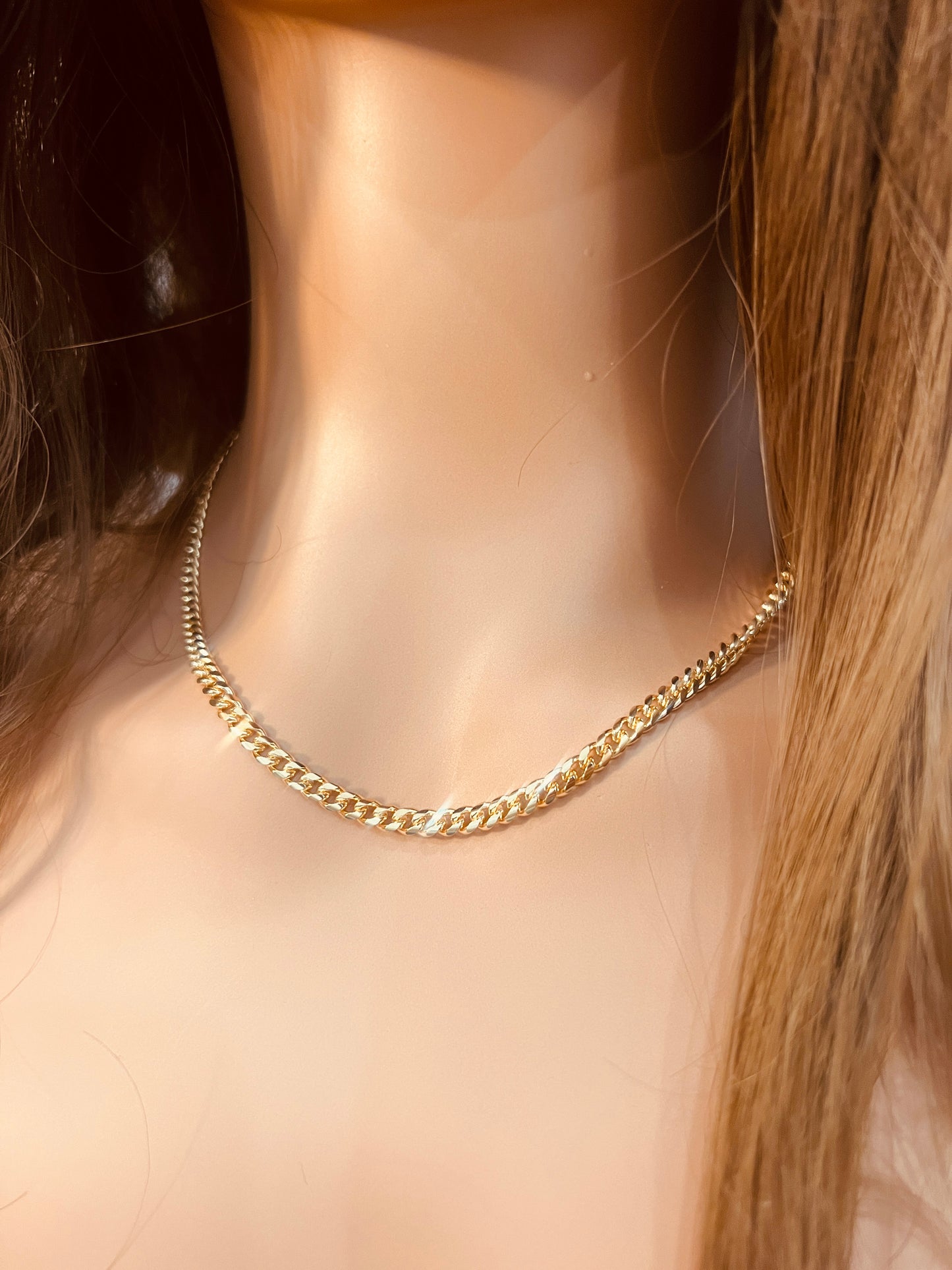 Gold Filled 3.5mm Curb Necklace