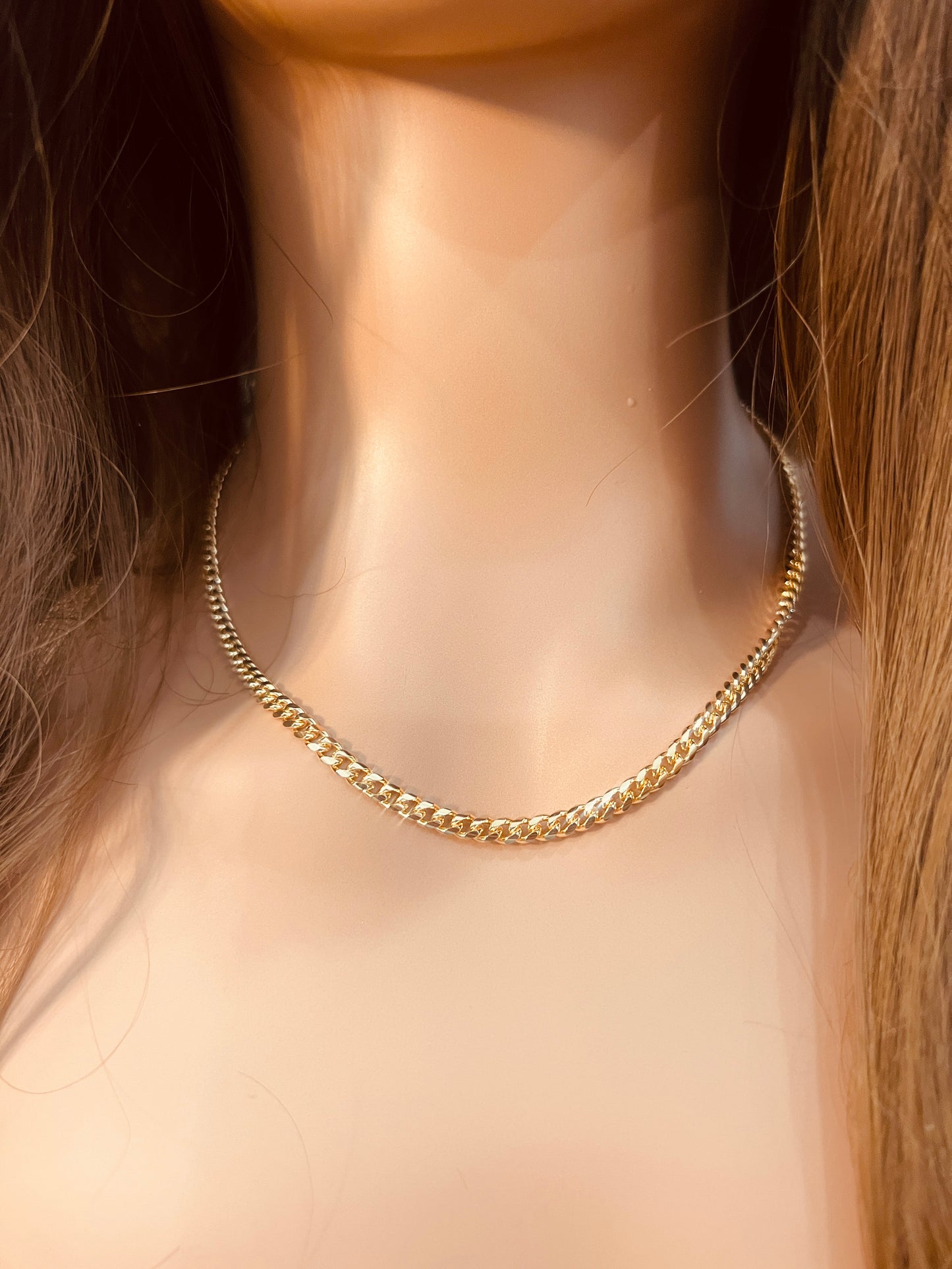 Gold Filled 3.5mm Curb Necklace