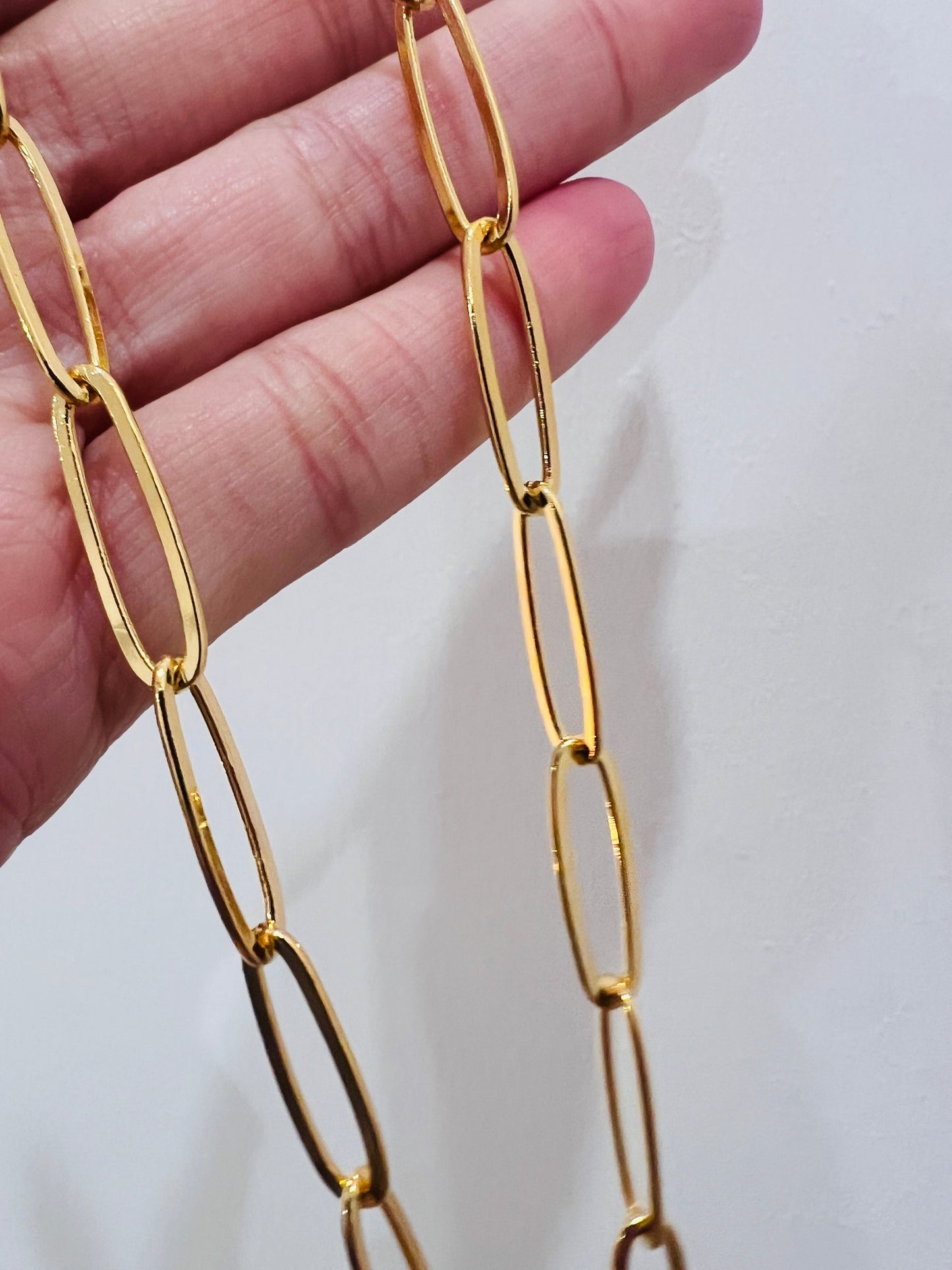 Gold Filled 6mm Oval Paperclip Necklace