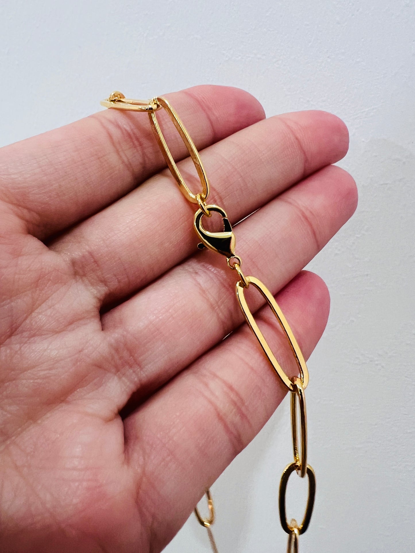 Gold Filled 6mm Oval Paperclip Necklace