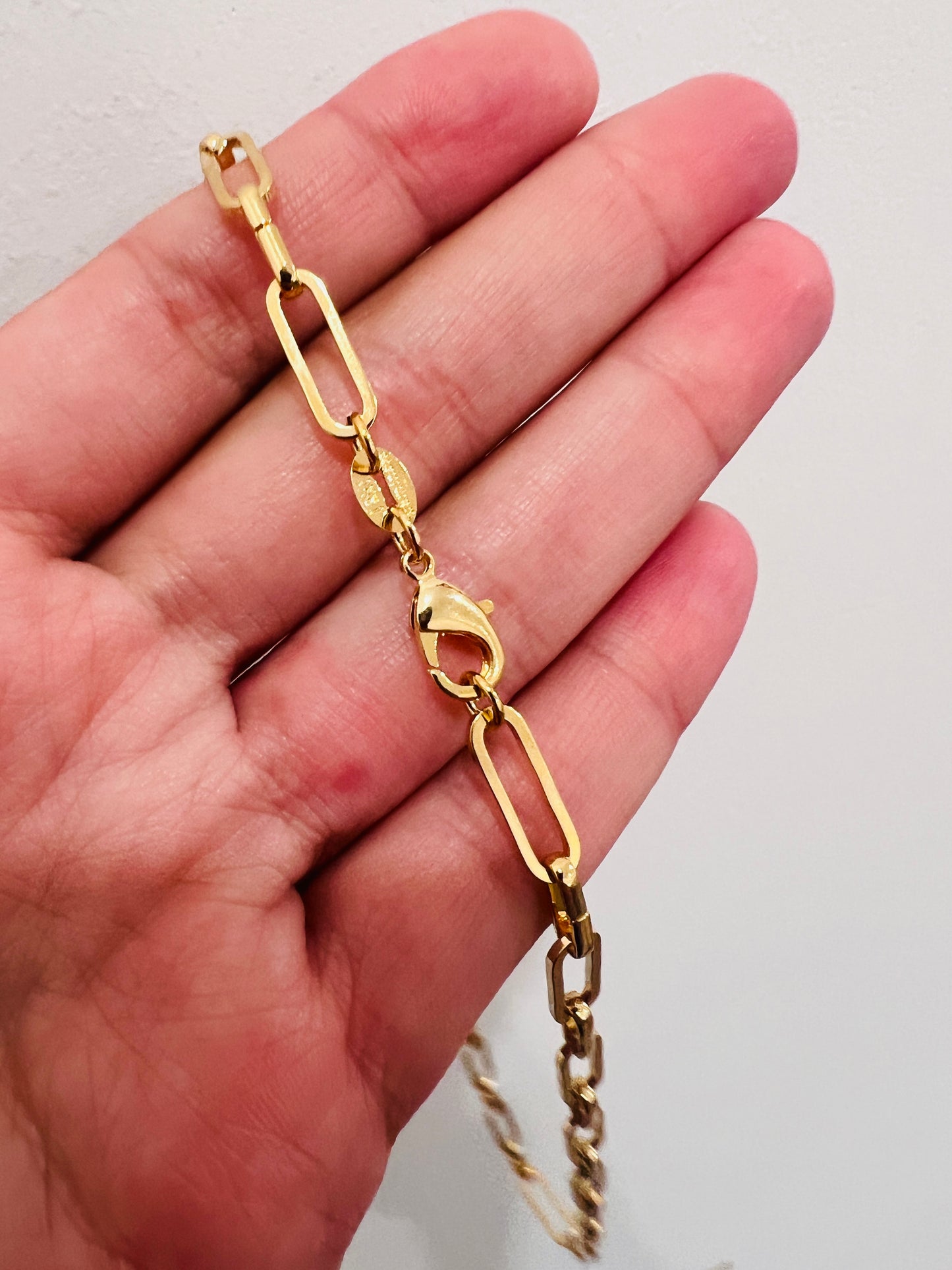 Gold Filled 4mm Paperclip Necklace