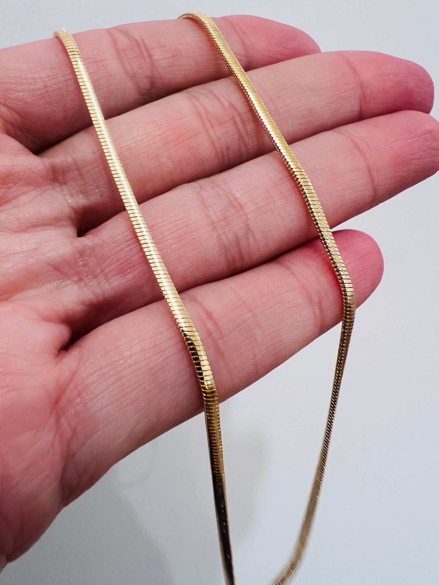 Gold Filled 1.5mm Herringbone Necklace