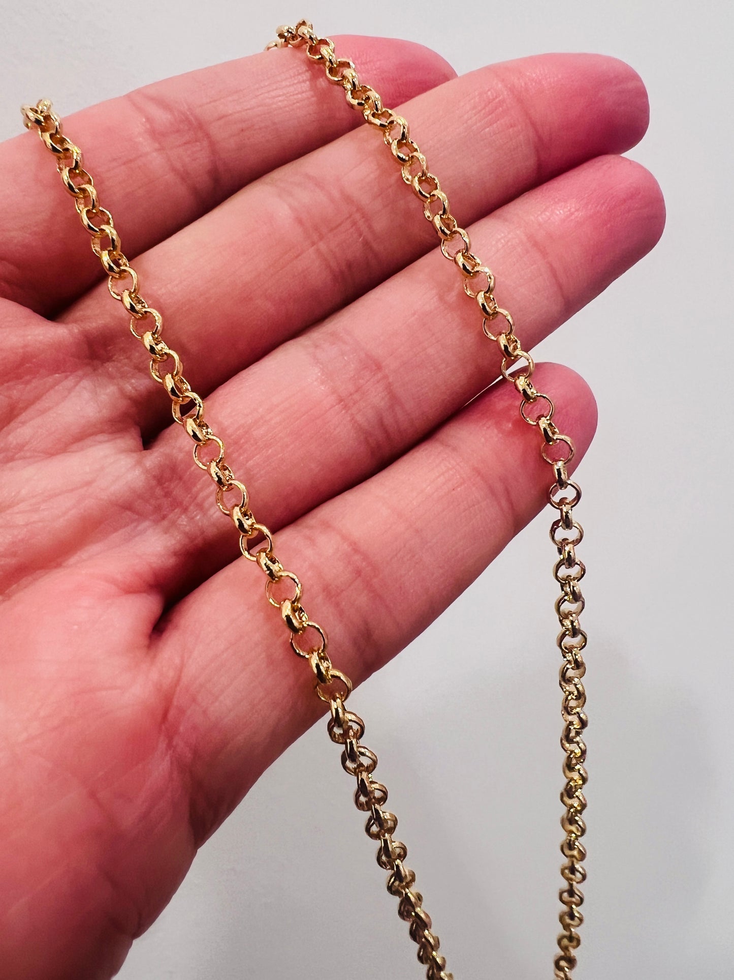 Gold Filled 2.5mm Rolo Necklace with Bolt Ring Clasp