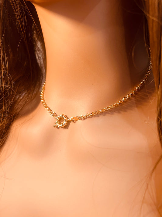 Gold Filled 2.5mm Rolo Necklace with Bolt Ring Clasp