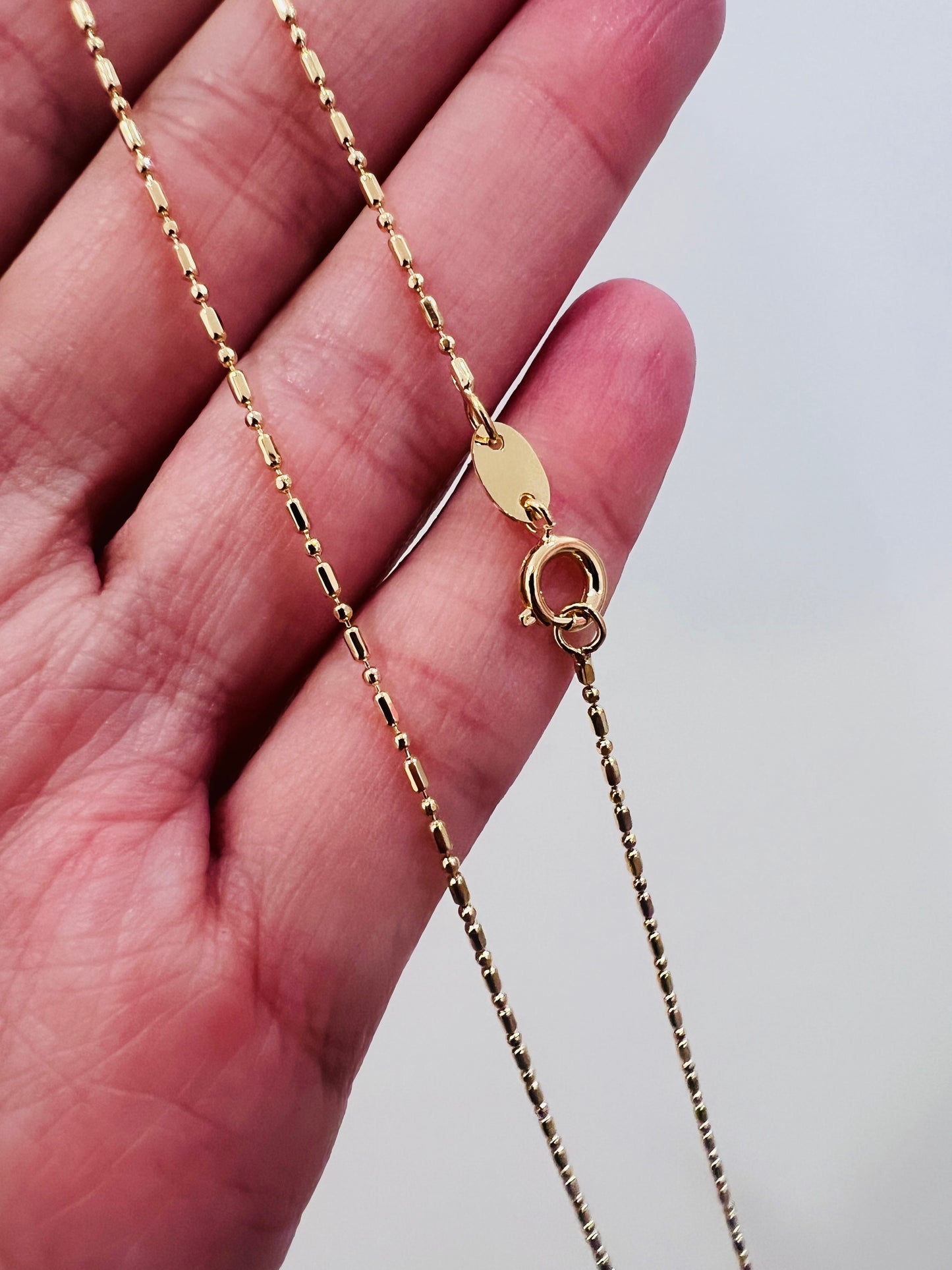 Gold Filled 1mm Ball Necklace