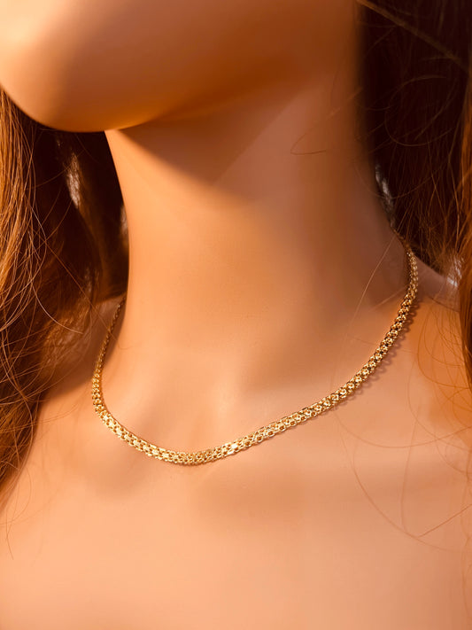 Gold Filled 4mm Mesh Necklace