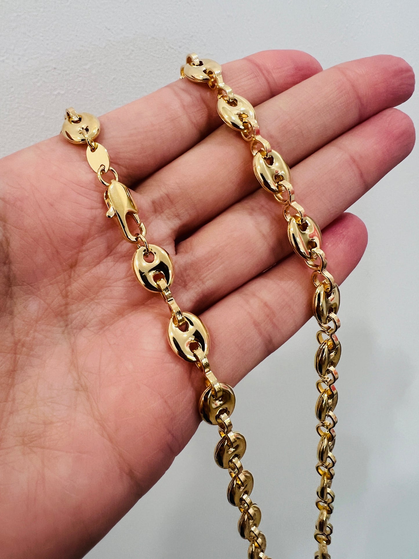 Gold Filled 7mm Puff Necklace