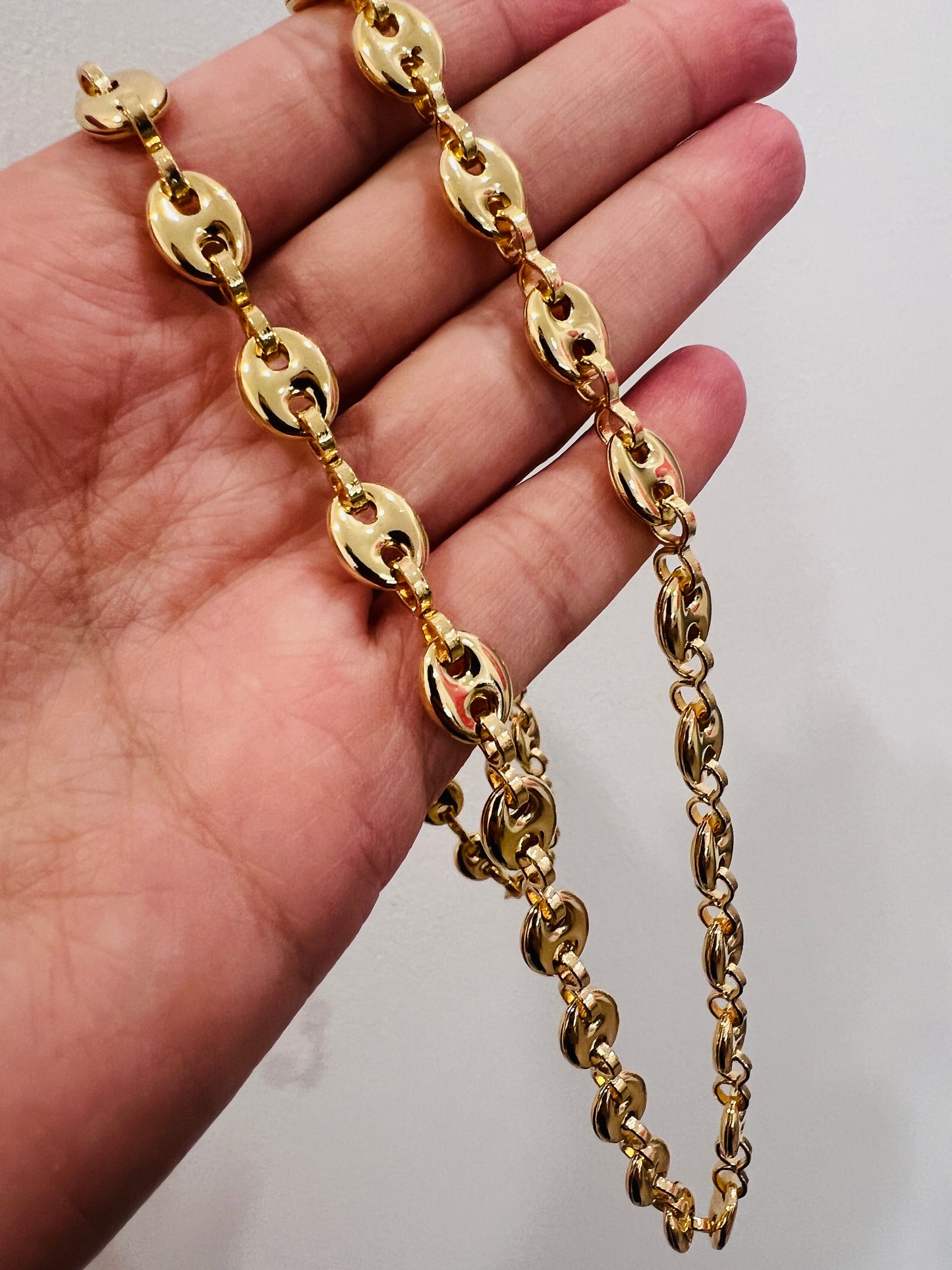 Gold Filled 7mm Puff Necklace