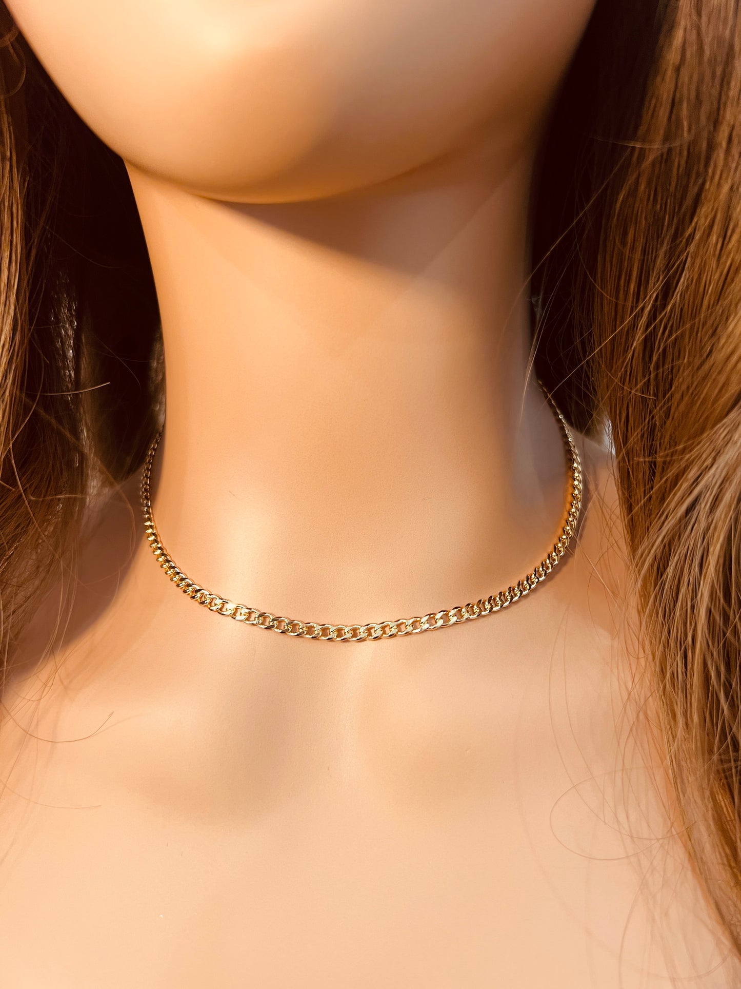 Gold Filled 3mm Curb Necklace