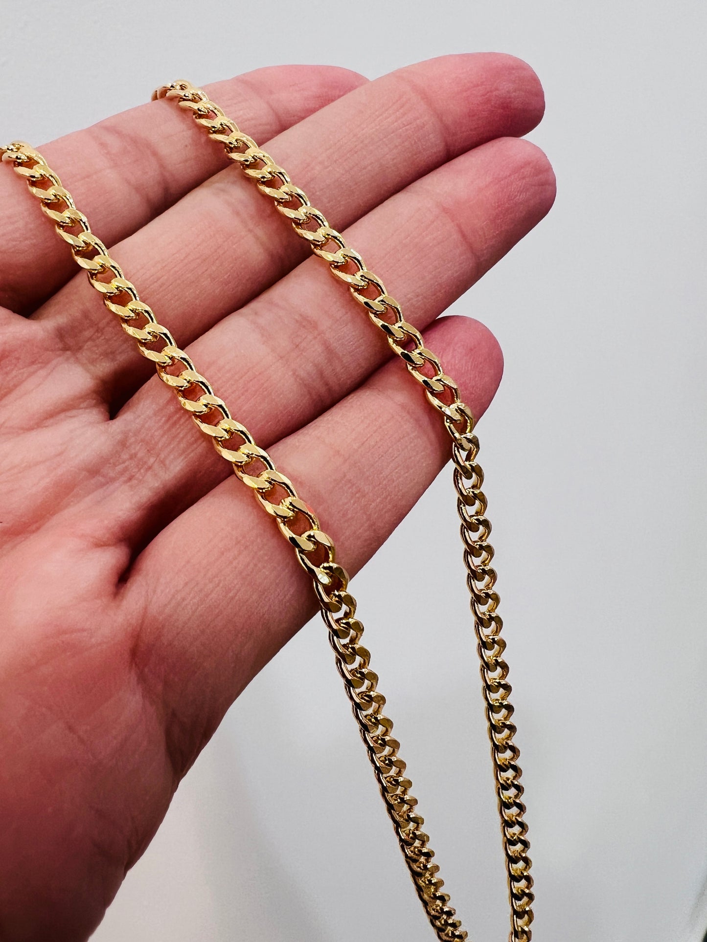 Gold Filled 3mm Curb Necklace