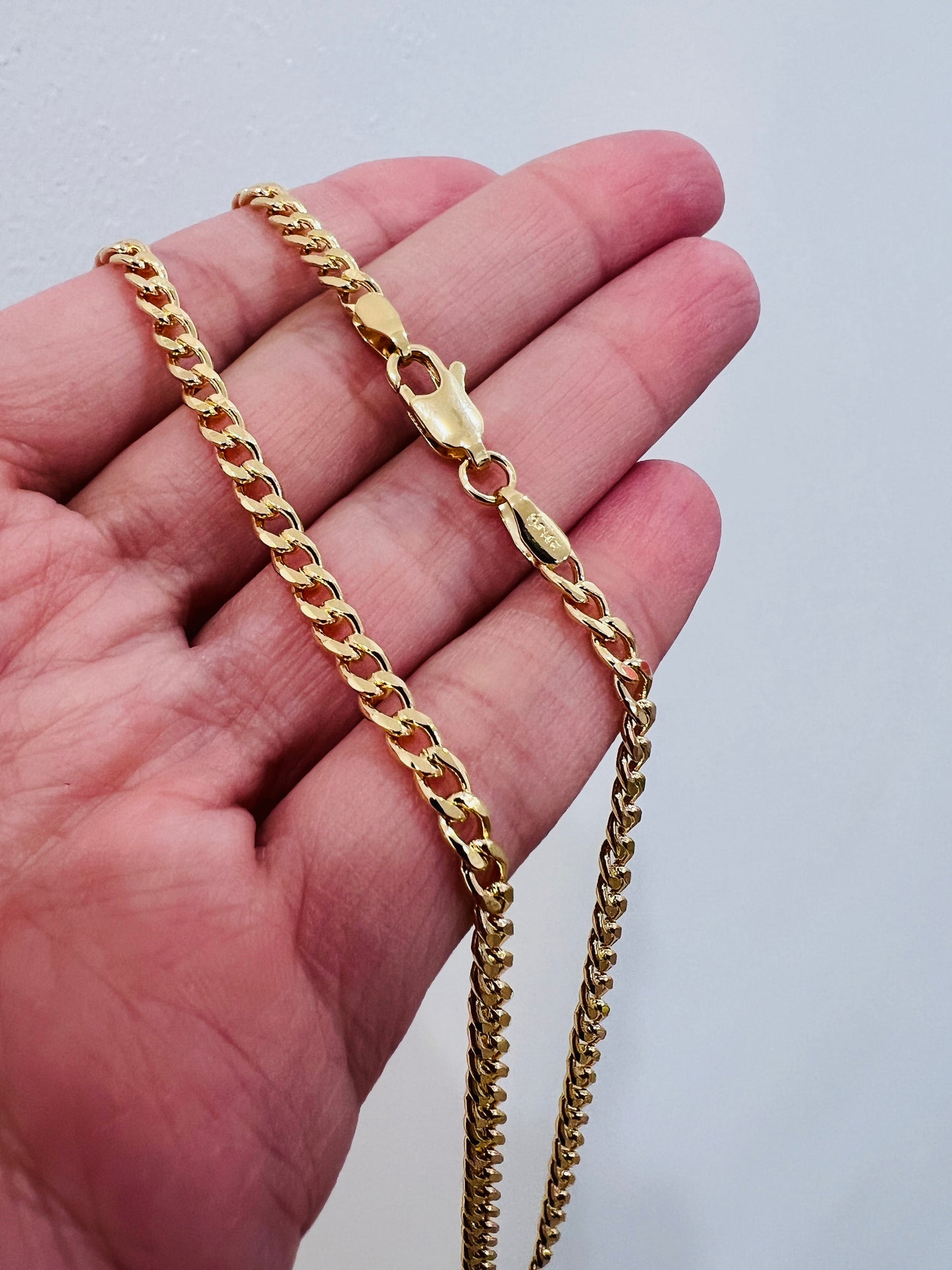 Gold Filled 3mm Curb Necklace