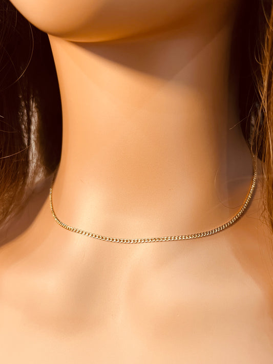 Gold Filled 1.5mm Curb Necklace