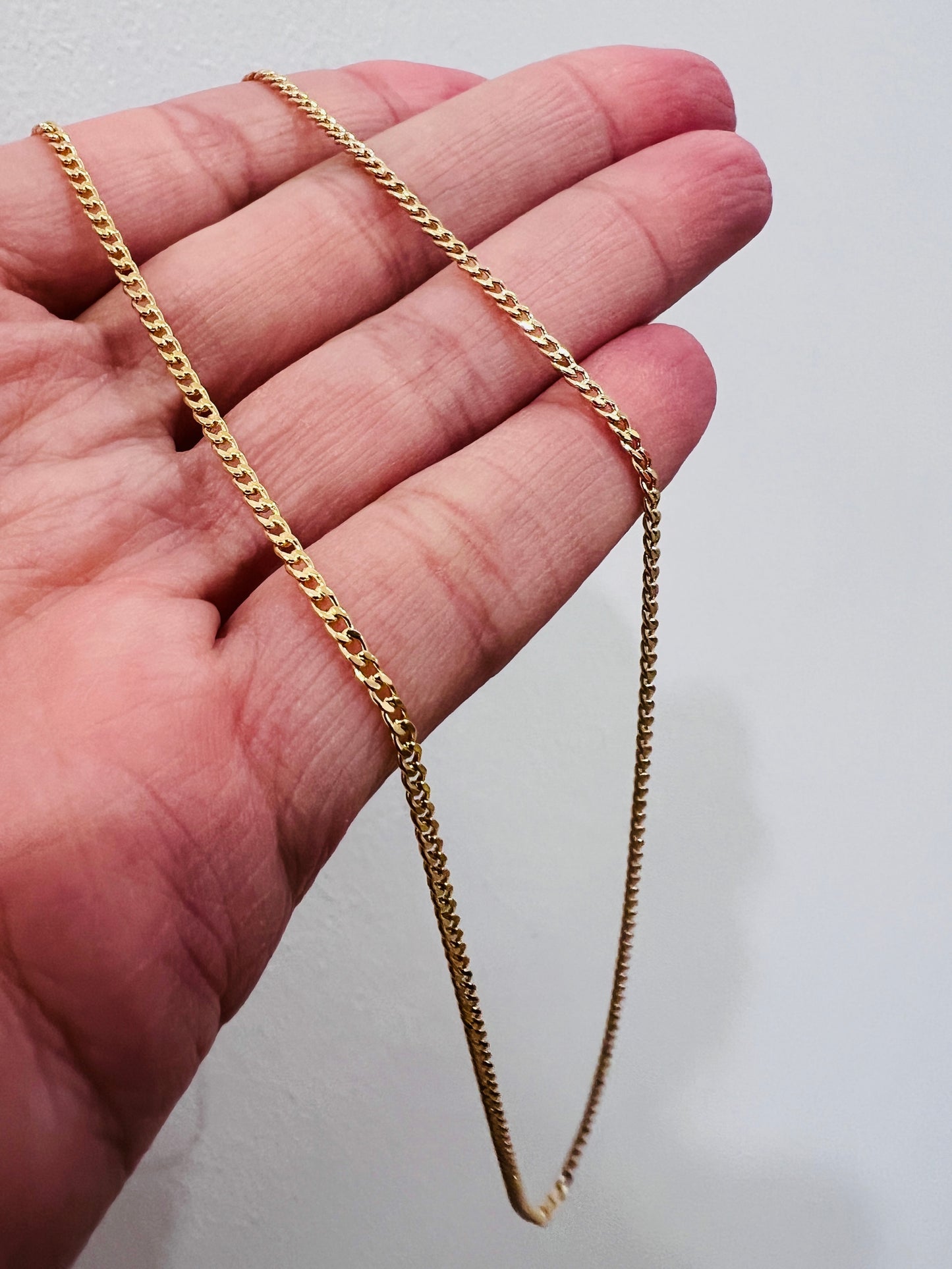 Gold Filled 1.5mm Curb Necklace