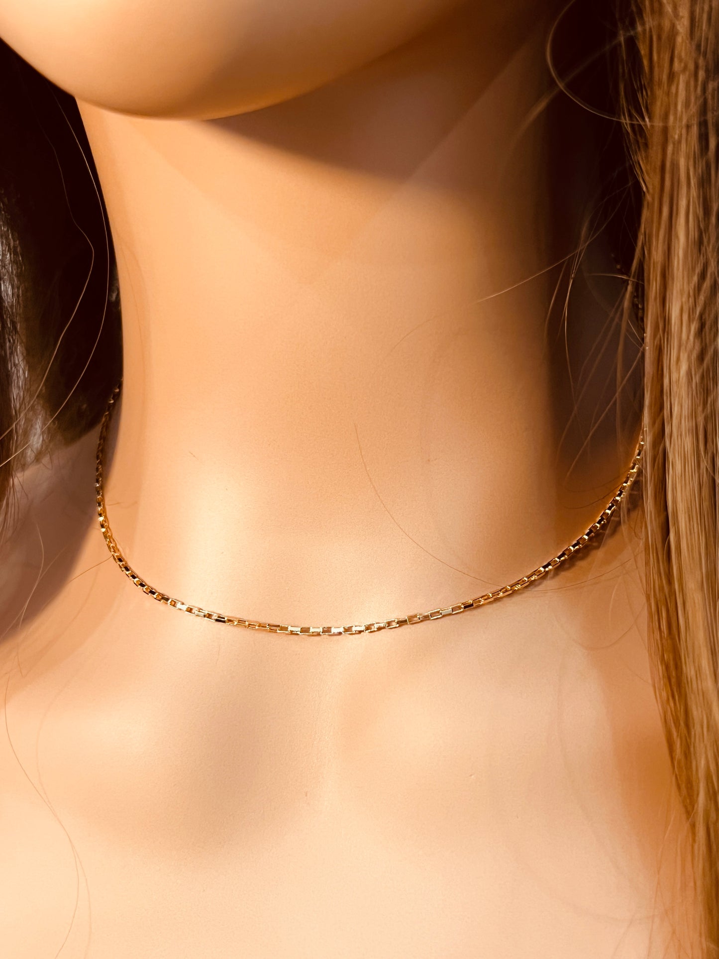 Gold Filled 0.5mm Paperclip Necklace