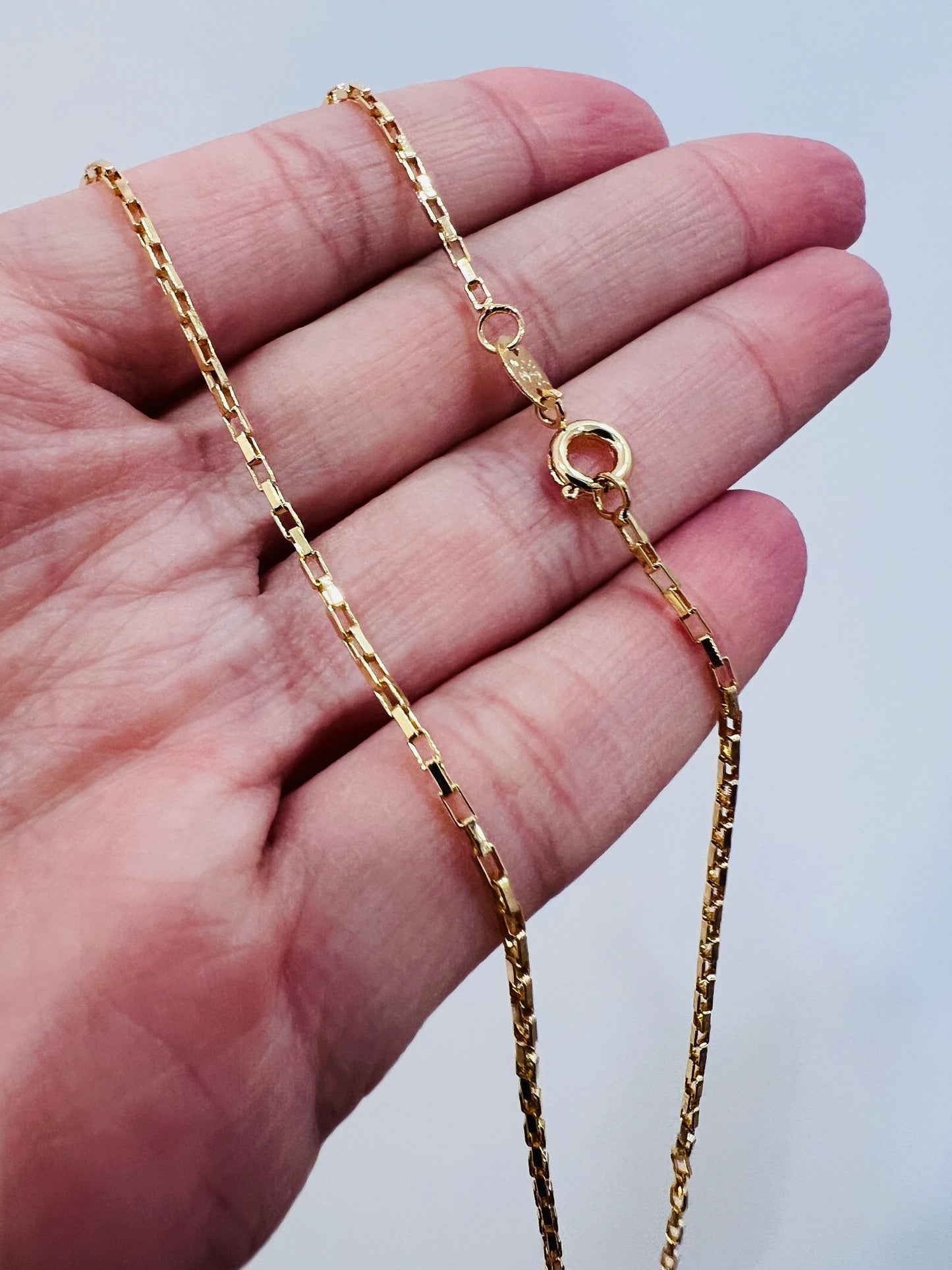 Gold Filled 0.5mm Paperclip Necklace