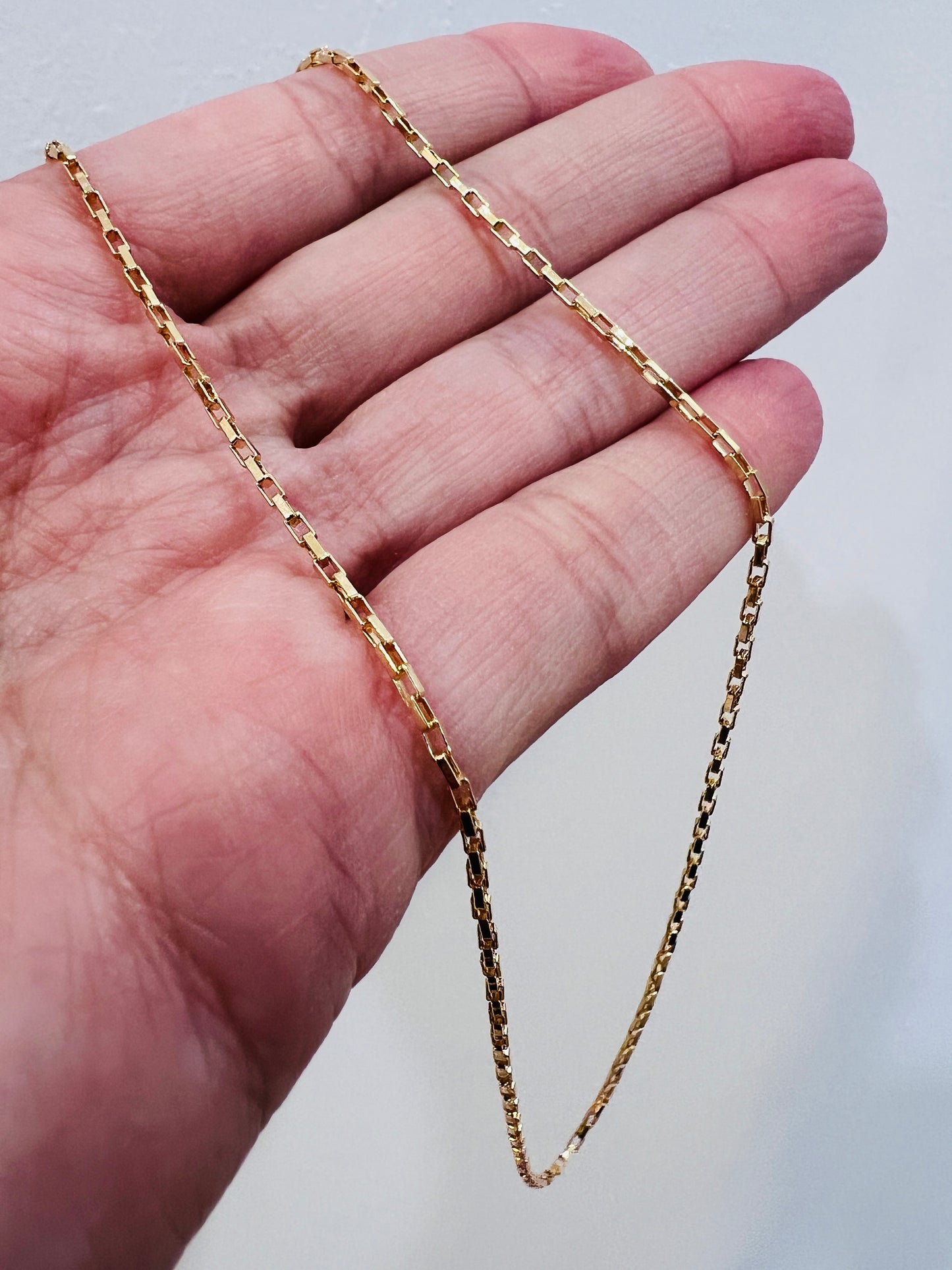 Gold Filled 0.5mm Paperclip Necklace