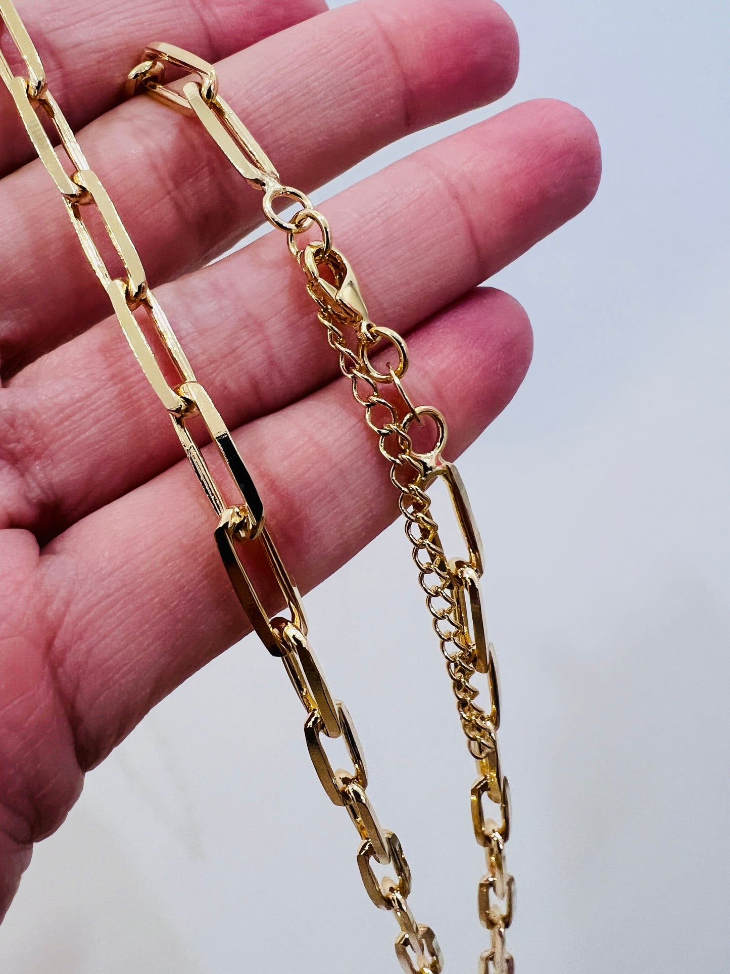 Gold Filled 4mm Paperclip Necklace