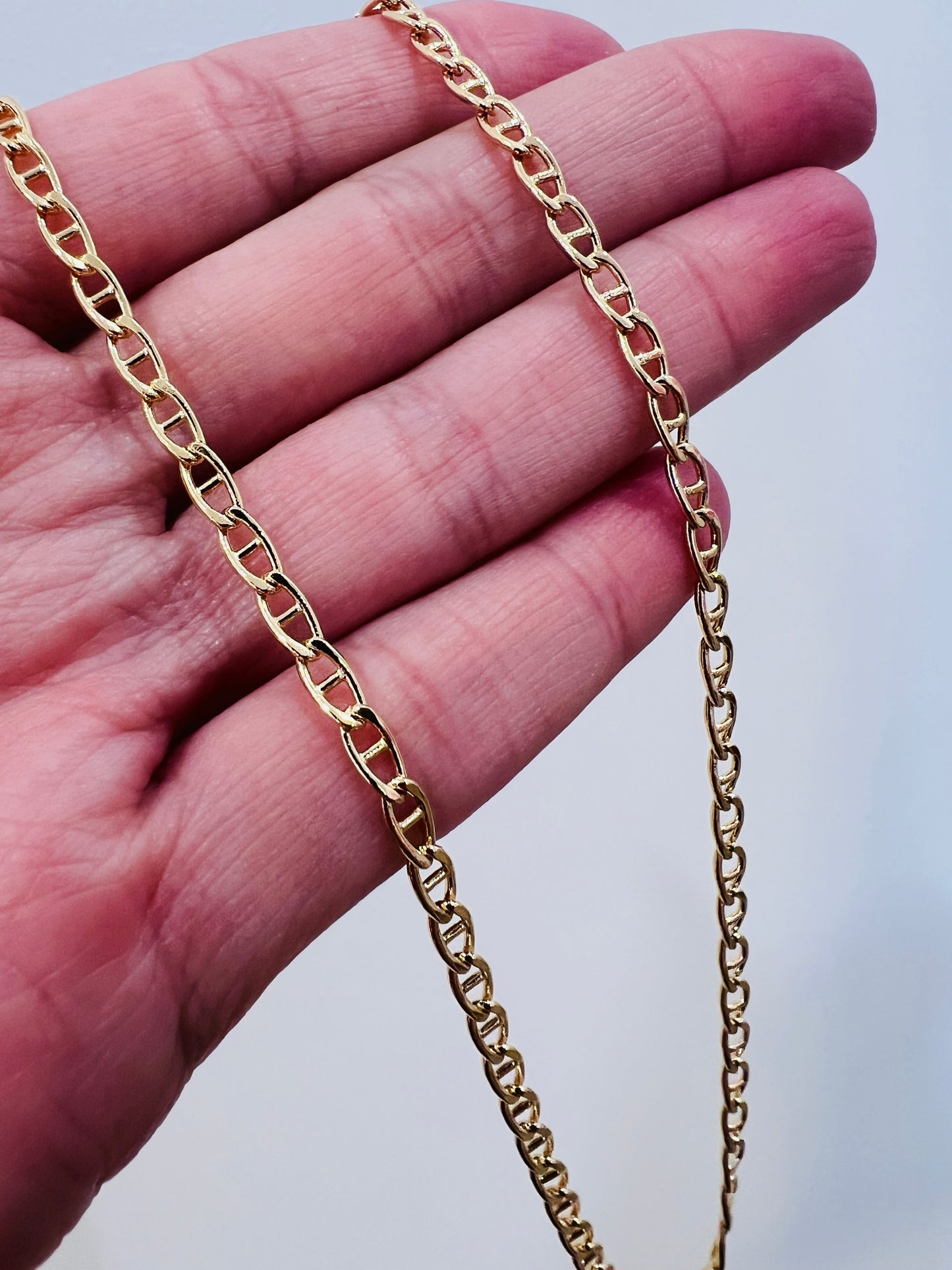 Gold Filled 2.5mm Mariner Link Necklace