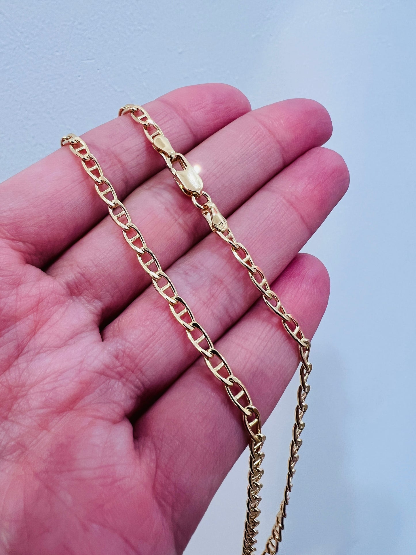 Gold Filled 2.5mm Mariner Link Necklace