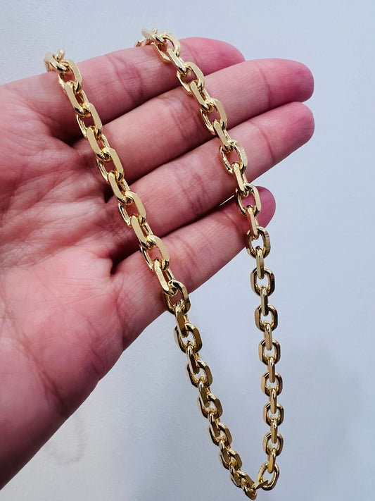 Gold Filled 6mm Paperclip Chain