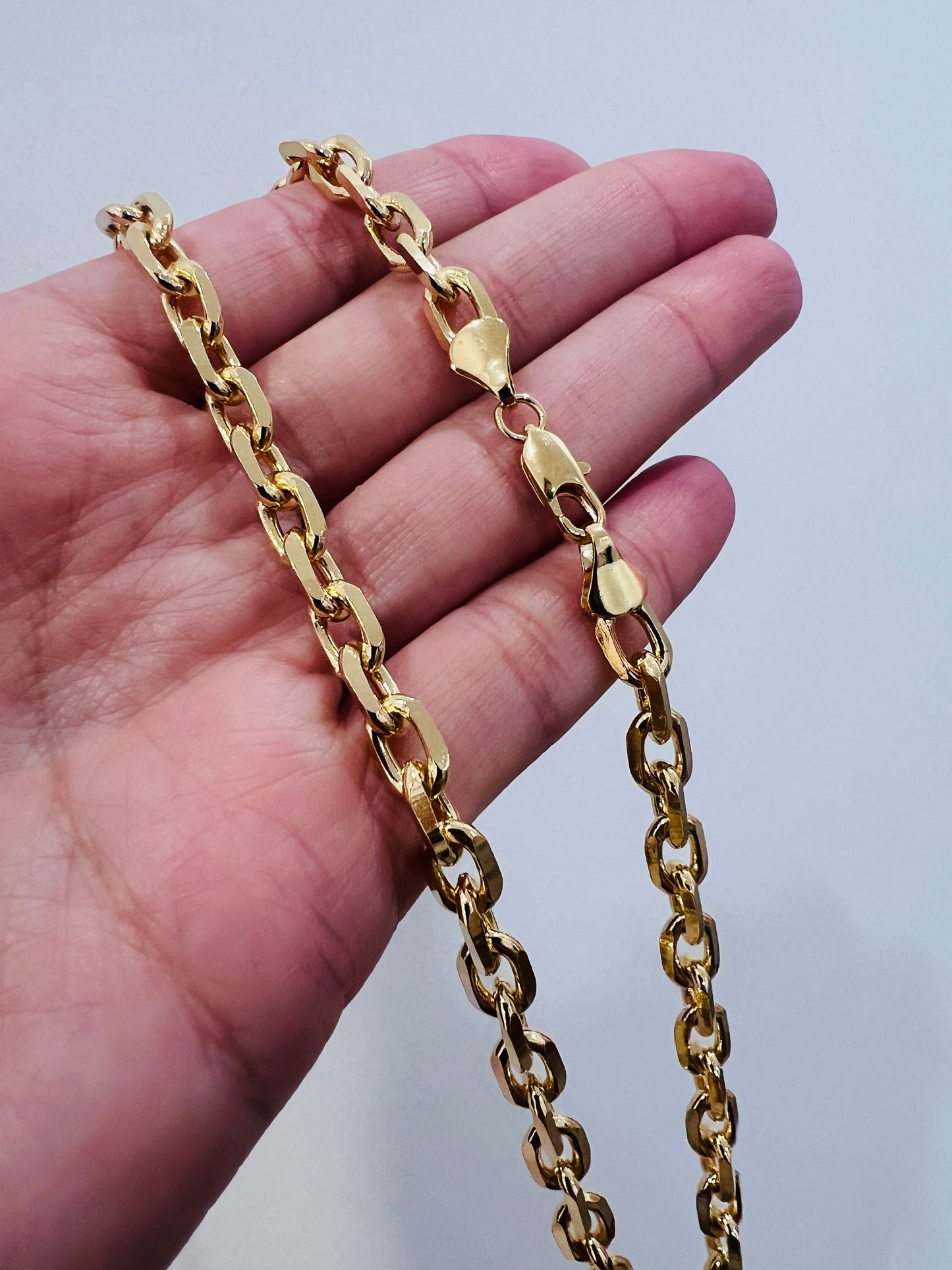 Gold Filled 6mm Paperclip Chain