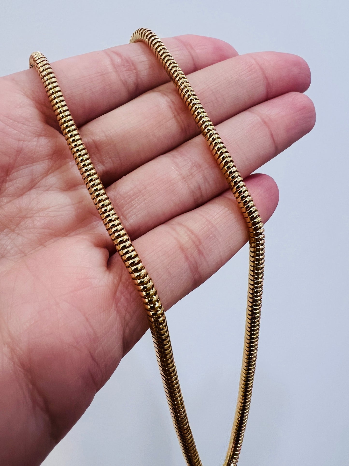 Gold Filled 2mm Snake Necklace