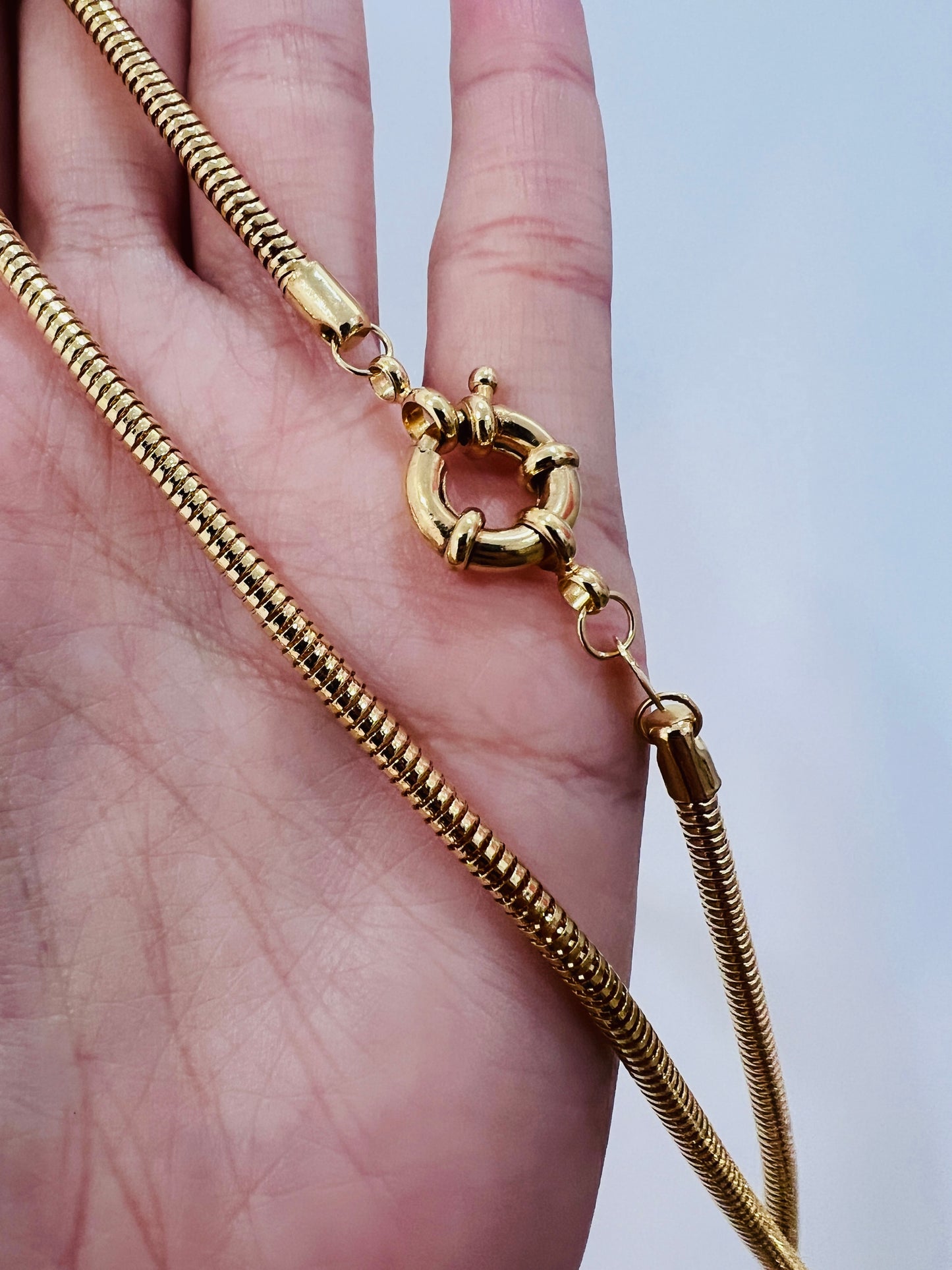 Gold Filled 2mm Snake Necklace