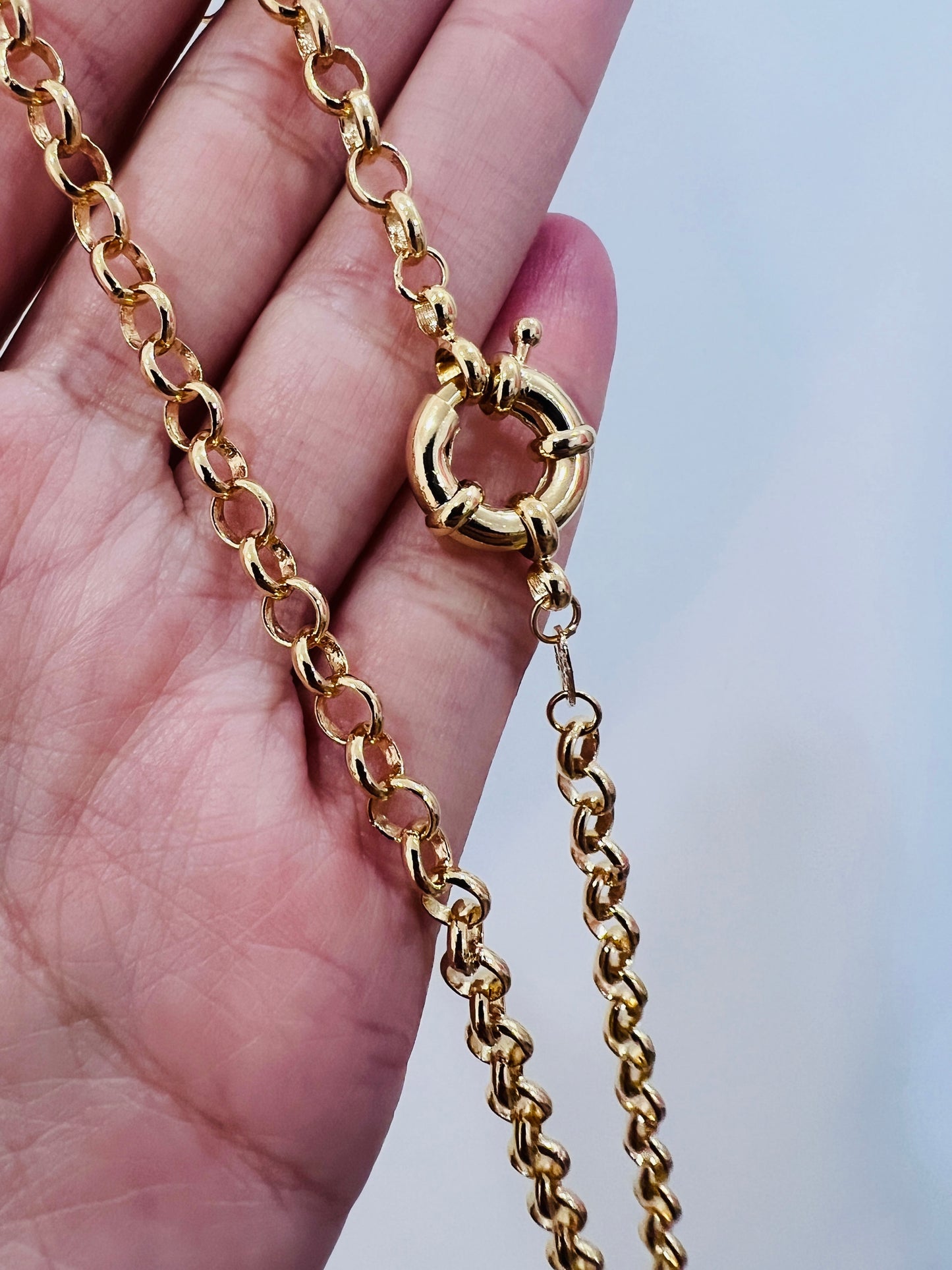 Gold Filled 4mm Rolo Necklace with Bolt Ring Clasp