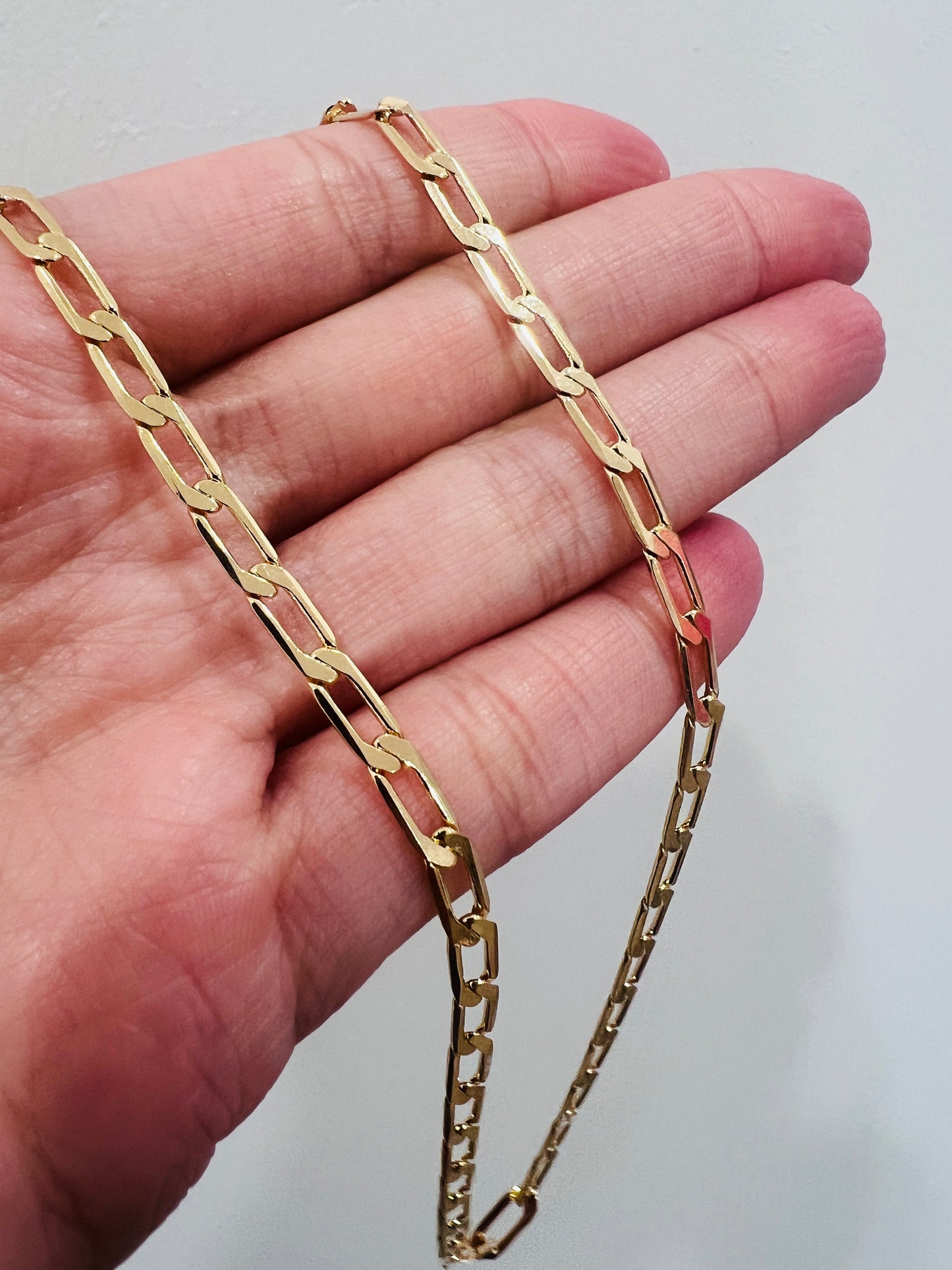 Gold Filled 3mm Curb Necklace