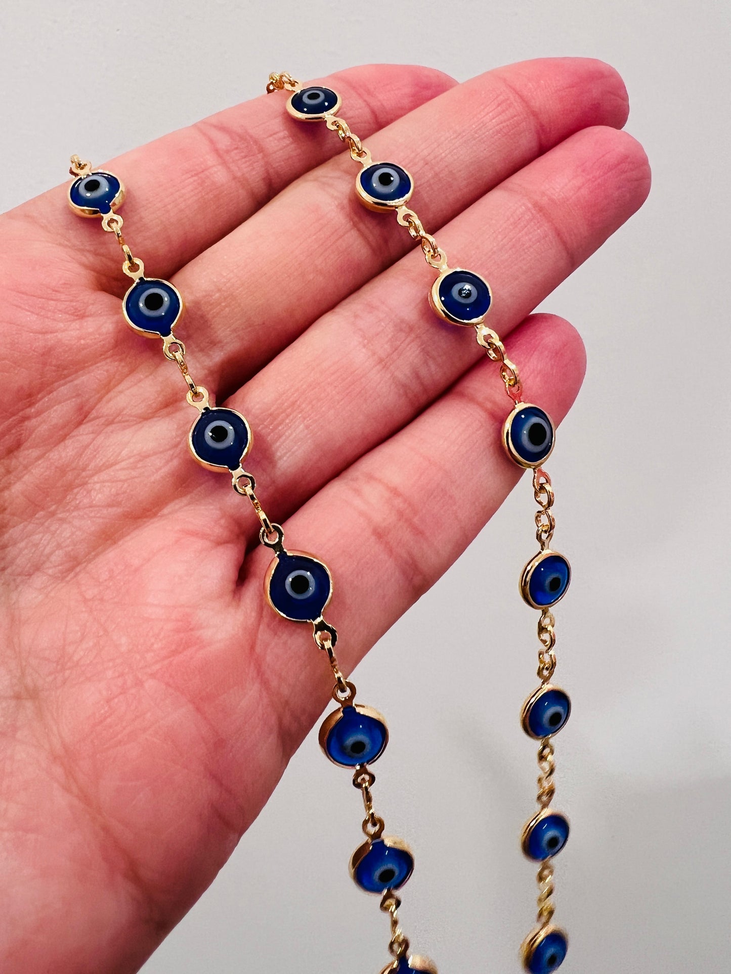 Gold Filled Evil Eye Necklace