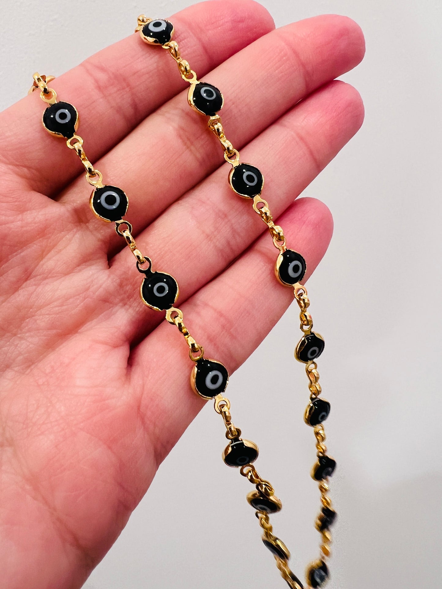 Gold Filled Evil Eye Necklace