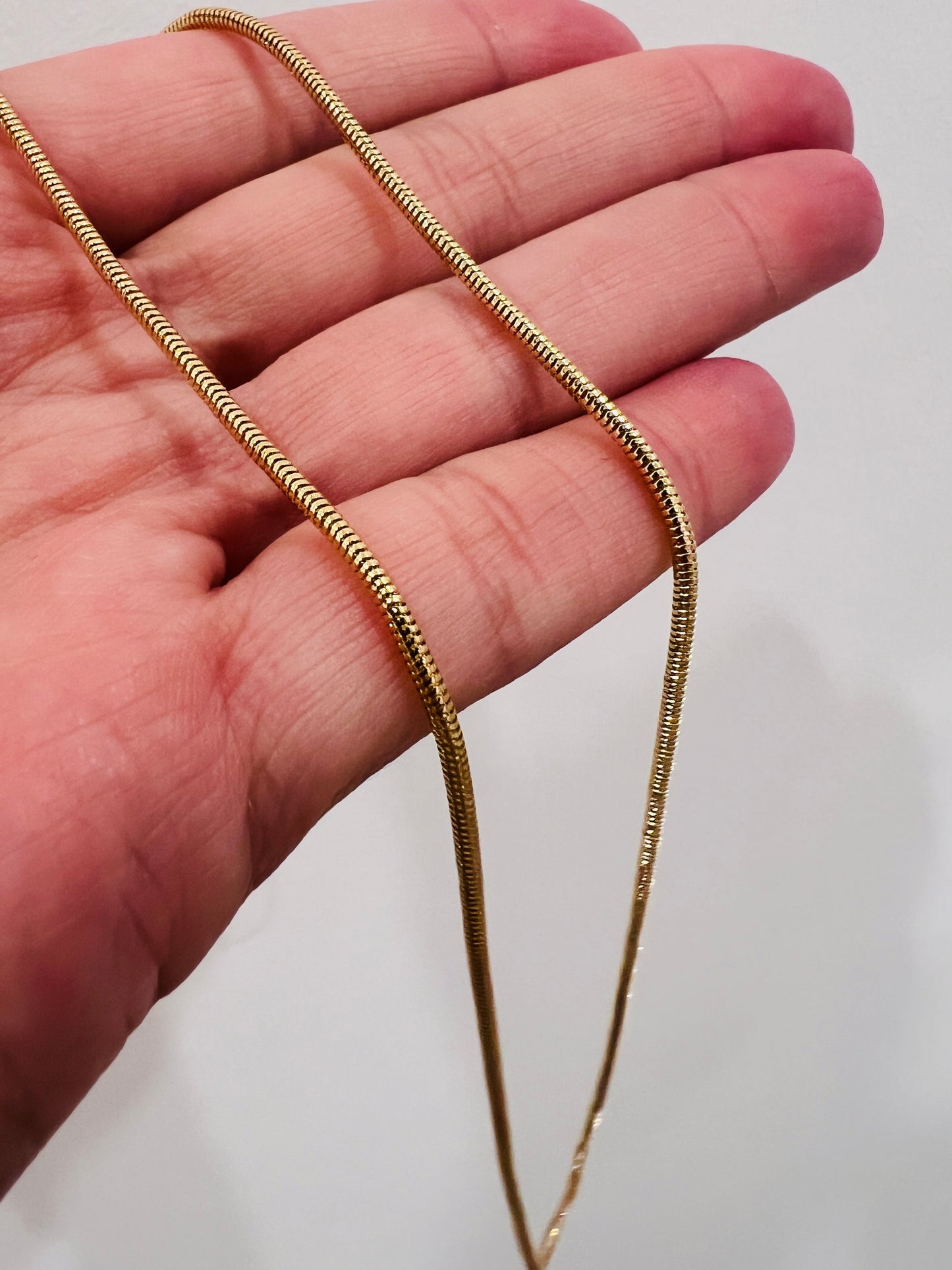 Gold Filled 1mm Snake Necklace