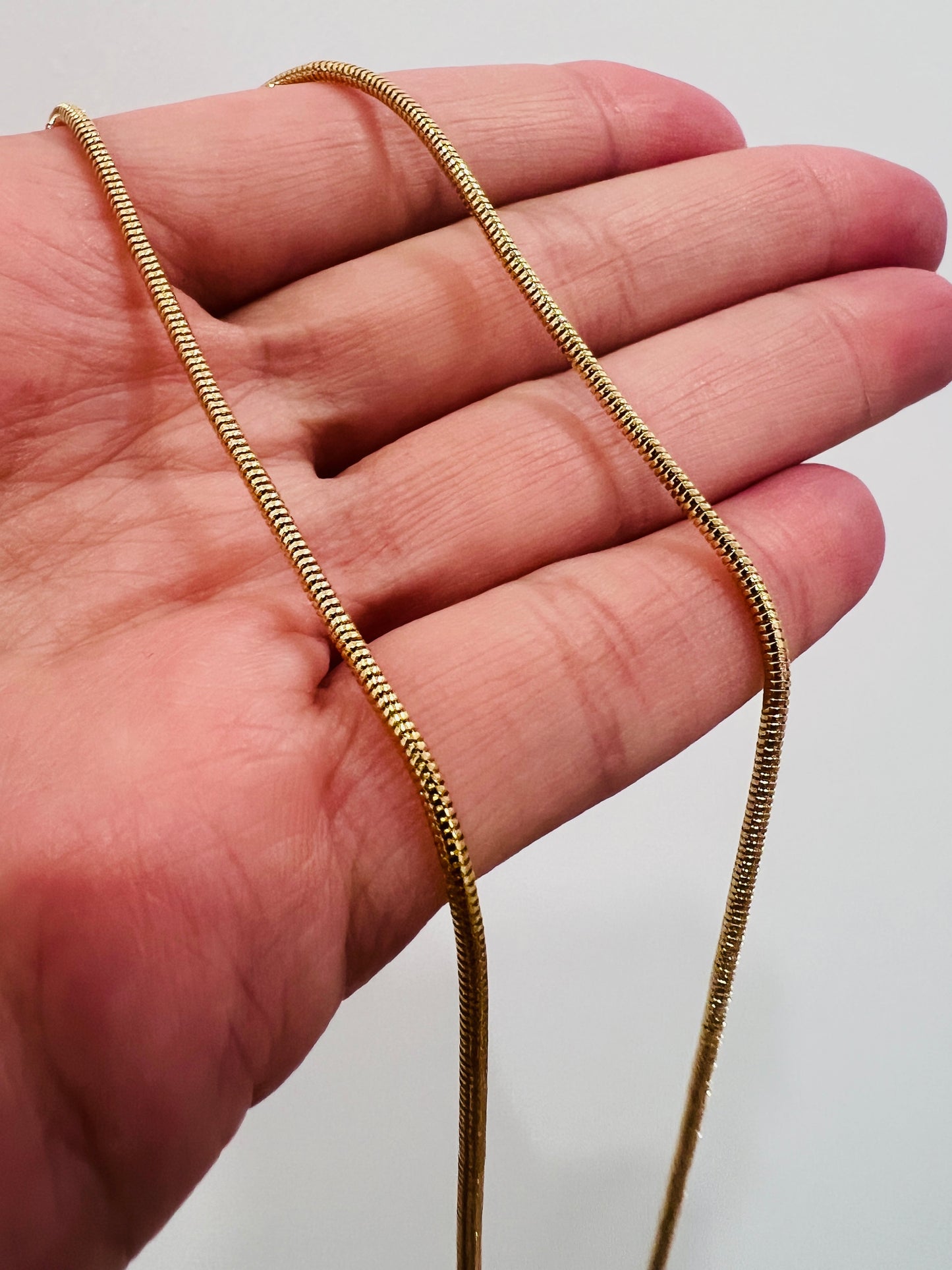 Gold Filled 1mm Snake Necklace