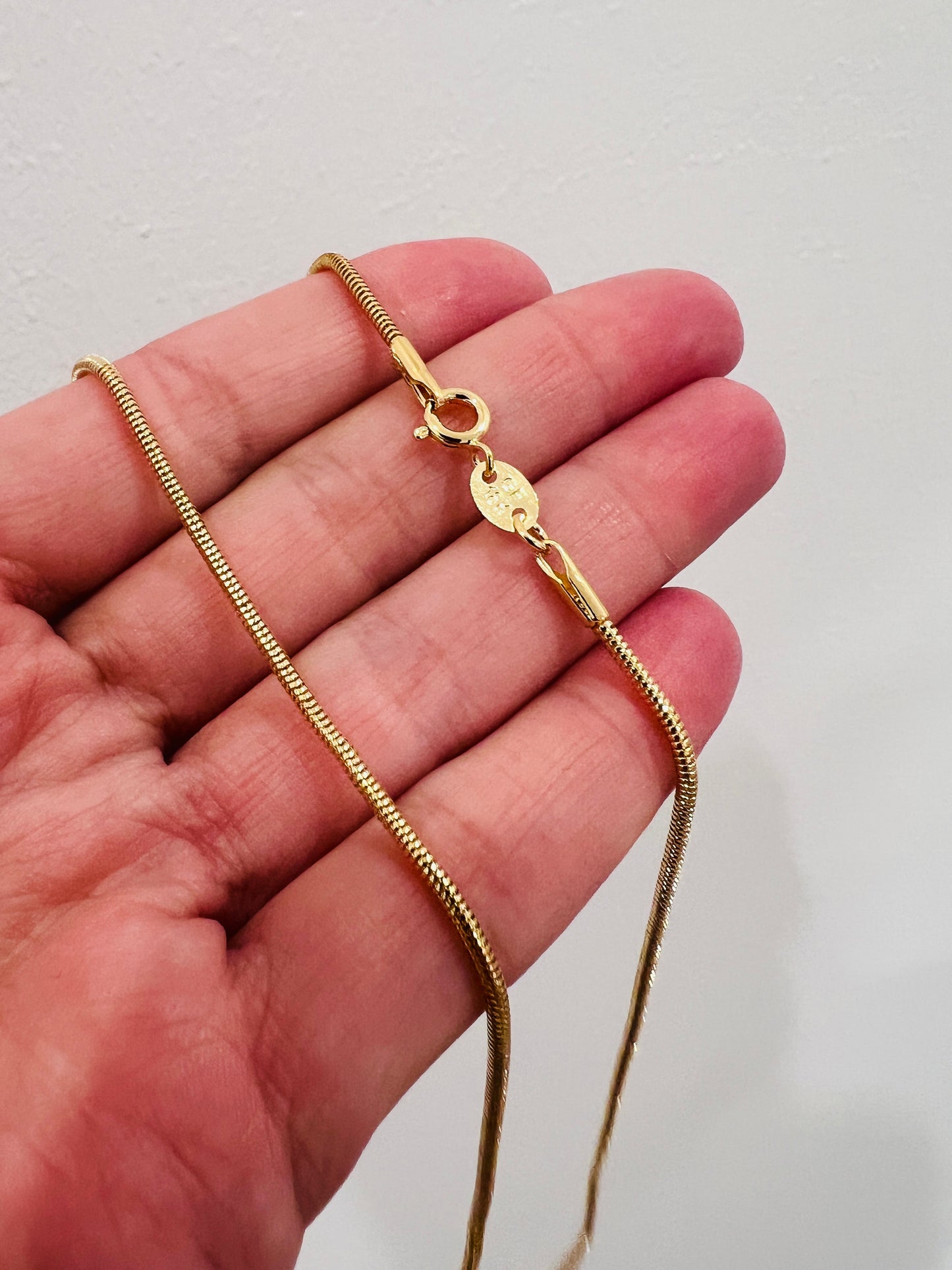 Gold Filled 1mm Snake Necklace