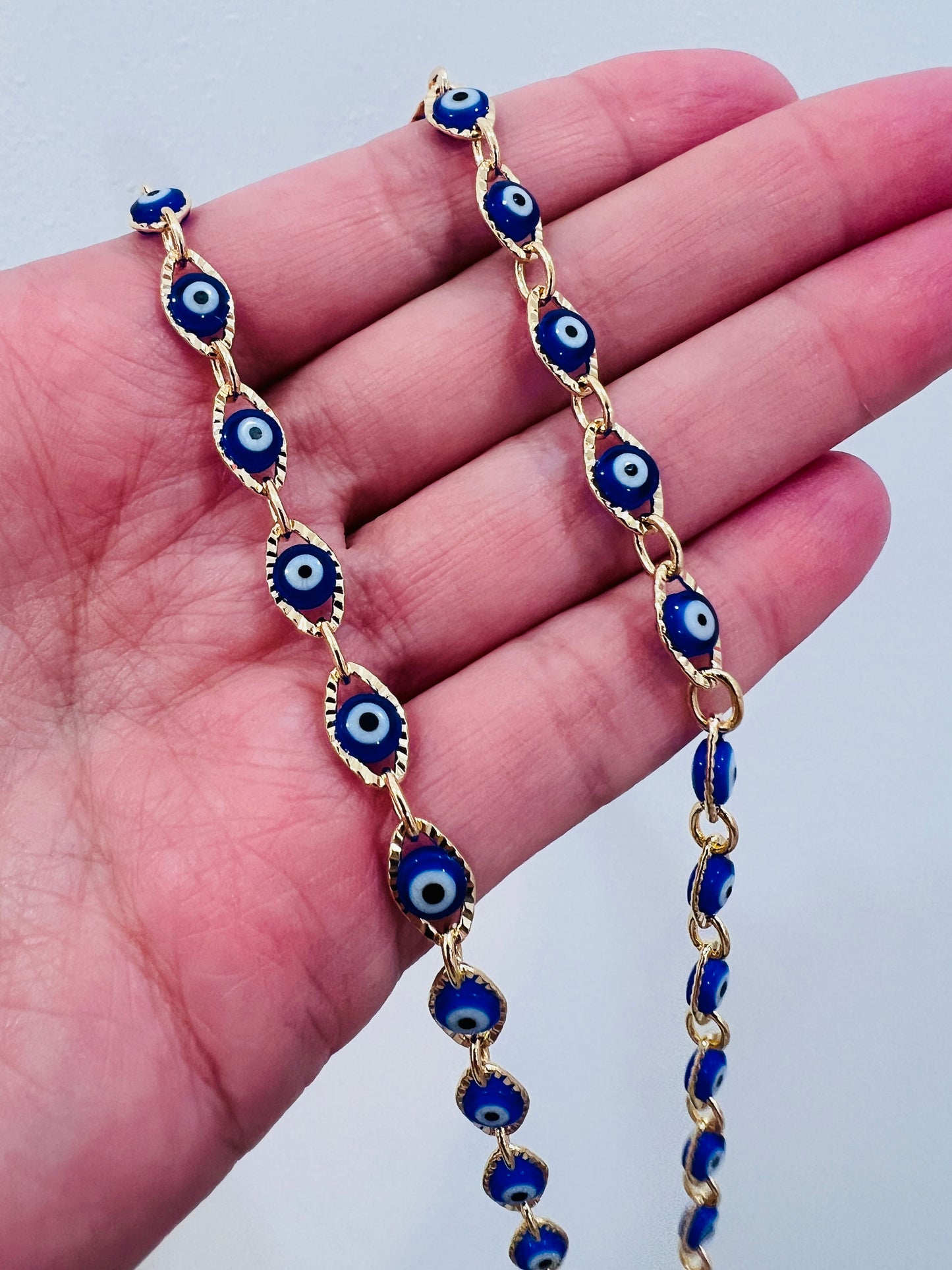 Gold Filled Evil Eye Necklace