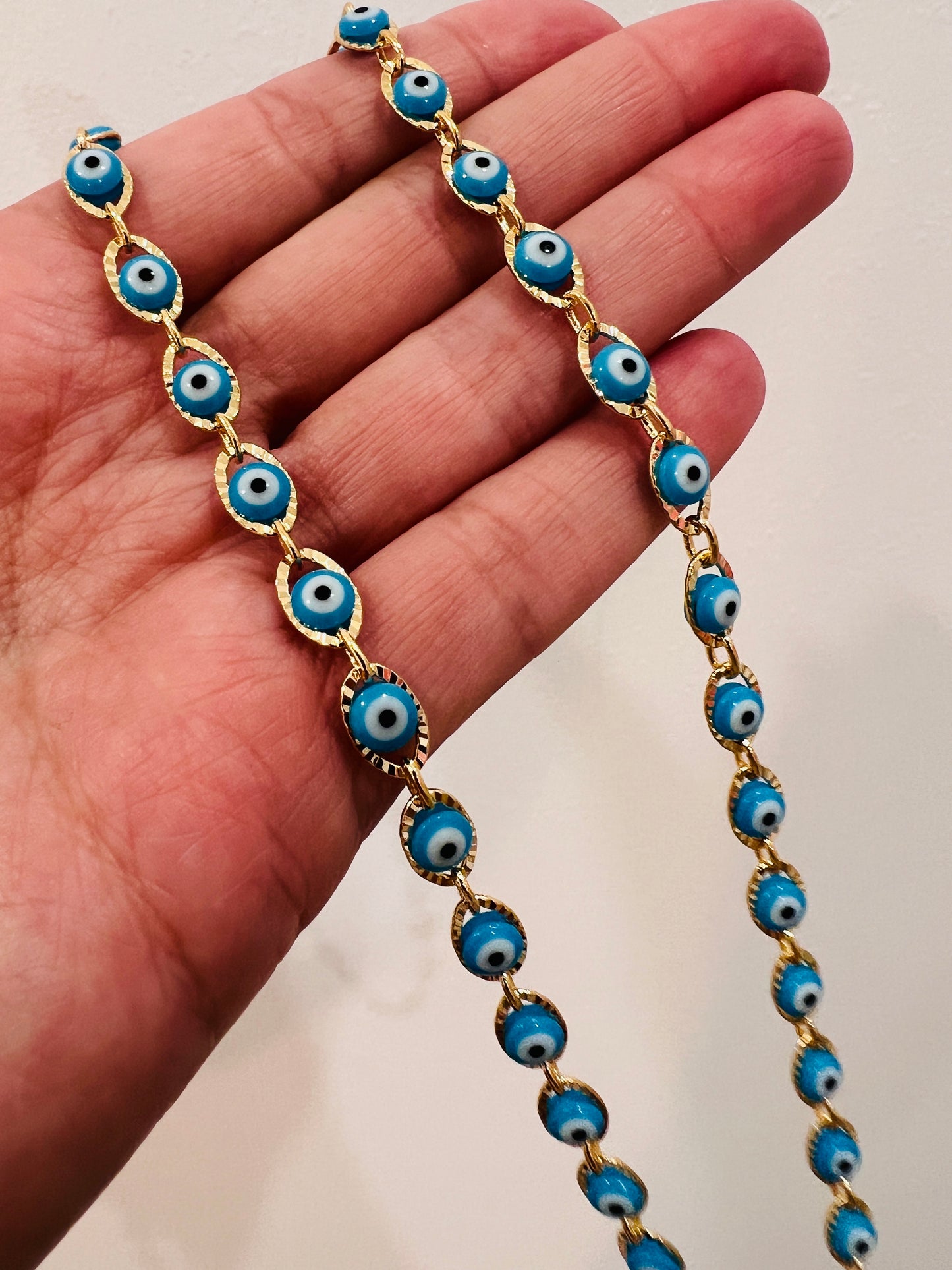 Gold Filled Evil Eye Necklace